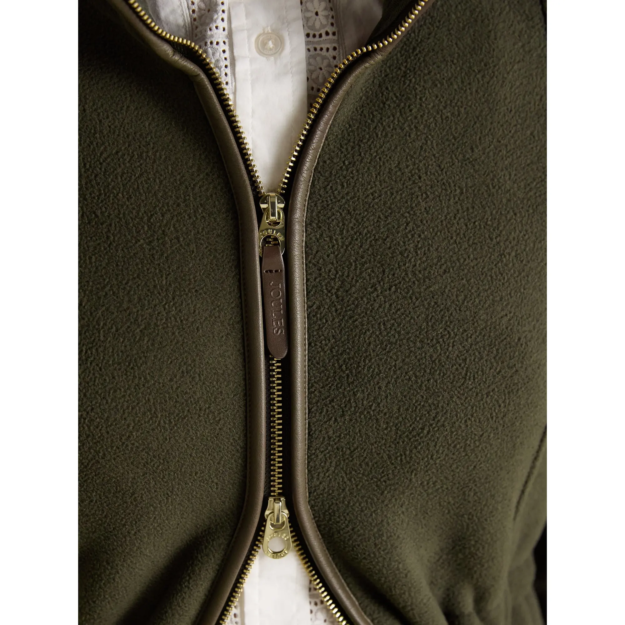 Product image 7 of 10 of Joules Women's Heritage Longline Zip Up Polar Fleece - Green