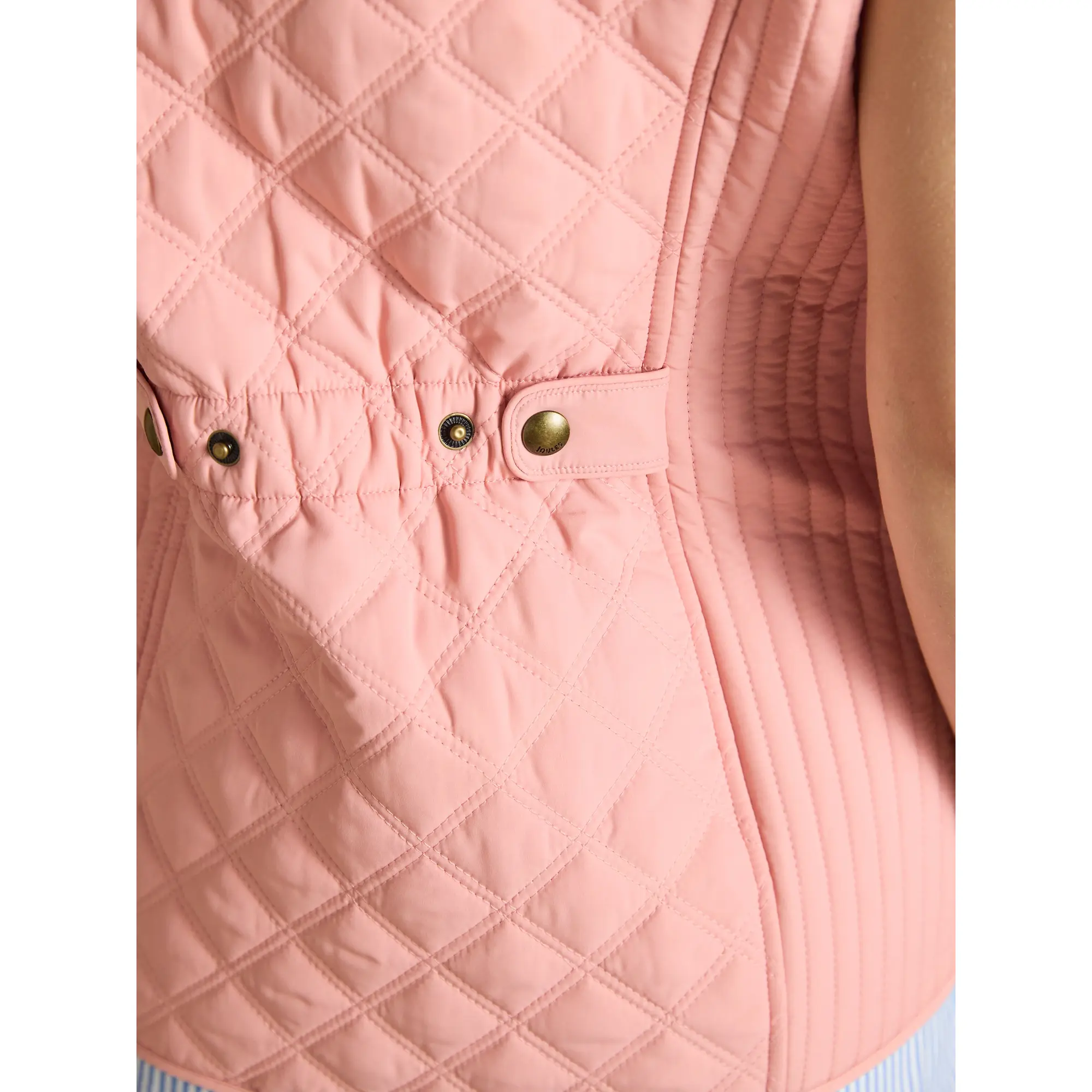 Product image 10 of 11 of Joules Women's Minx Showerproof Diamond Quilted Gilet - Pink