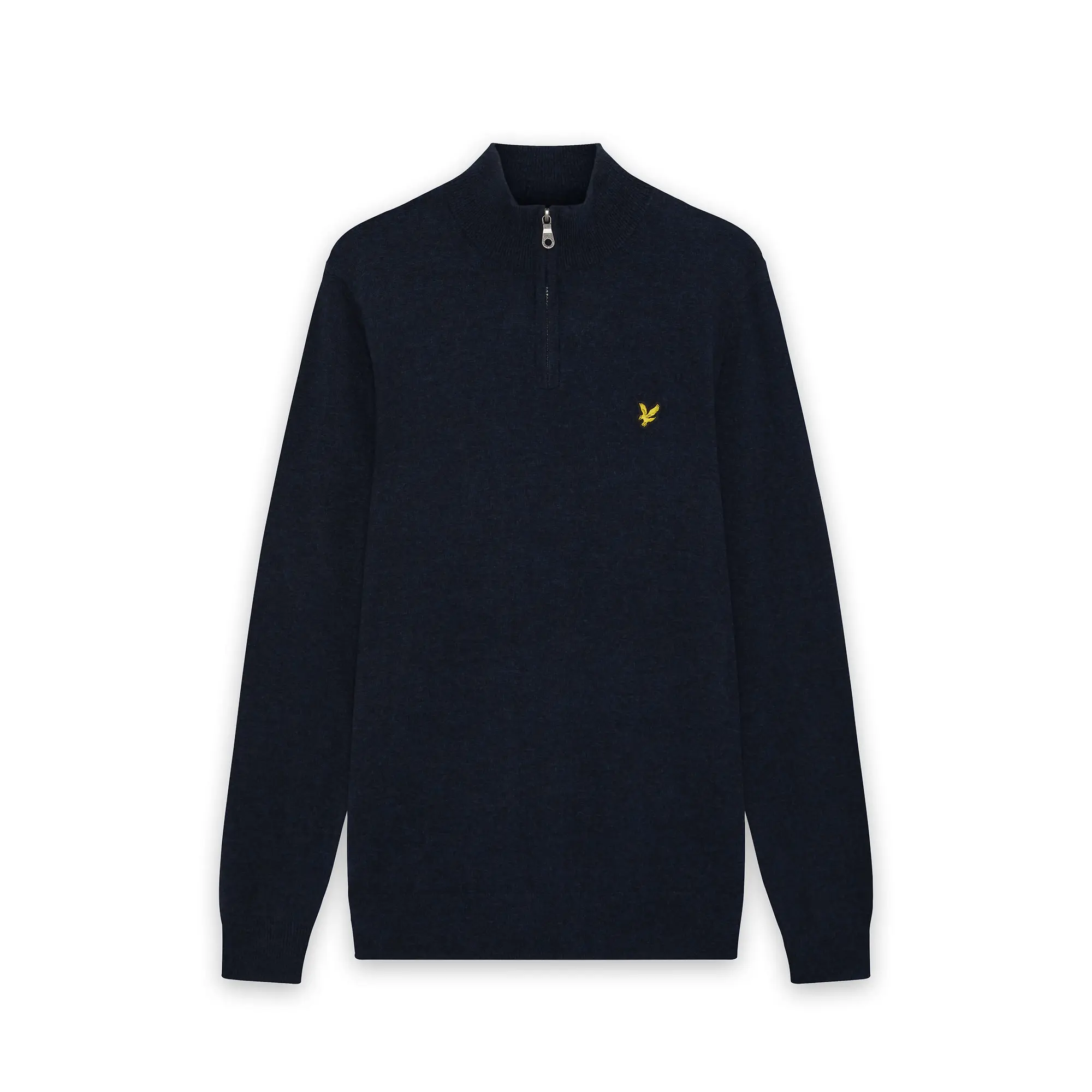 Product image 1 of 6 of Lyle & Scott Men's Lambswool Blend Quarter Zip Jumper - Dark Navy Marl
