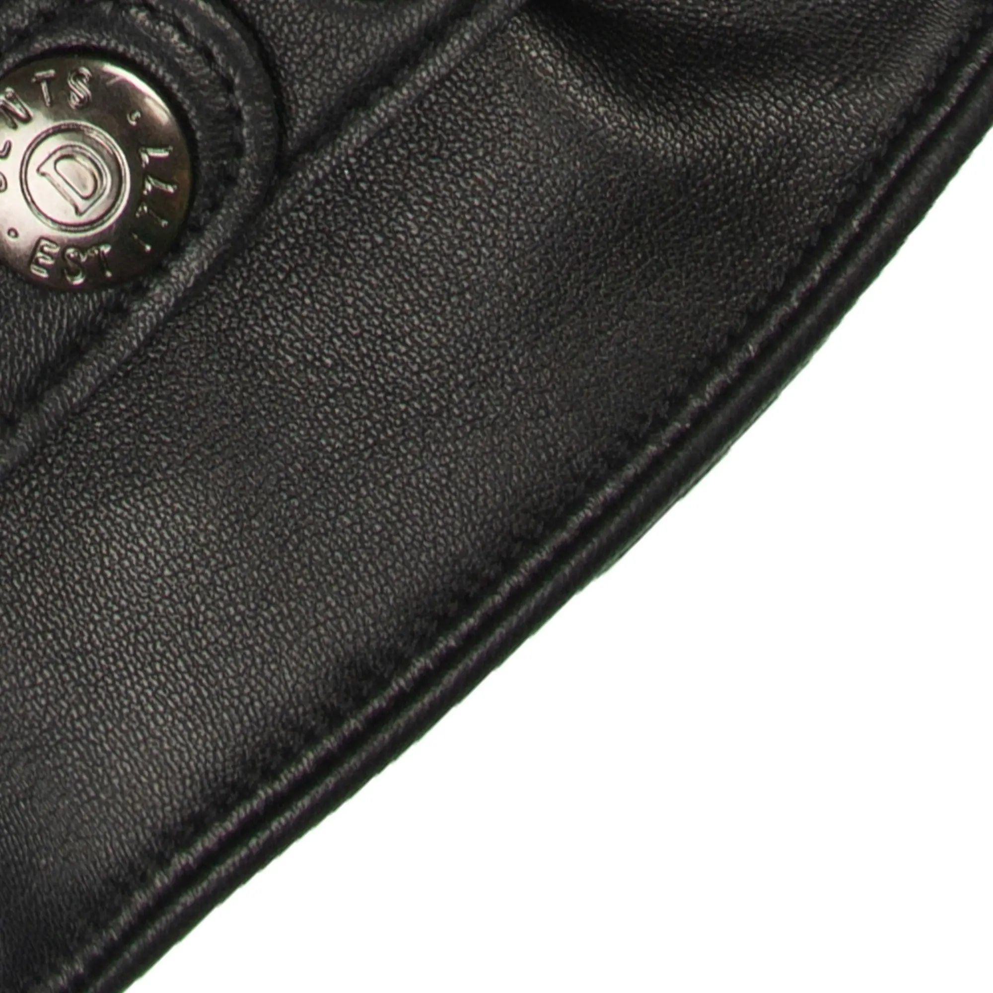 Product image 12 of 12 of Dents Men's Tetbury Handsewn Three-Point Wool and Cashmere Blend-Lined Leather Gloves - Black