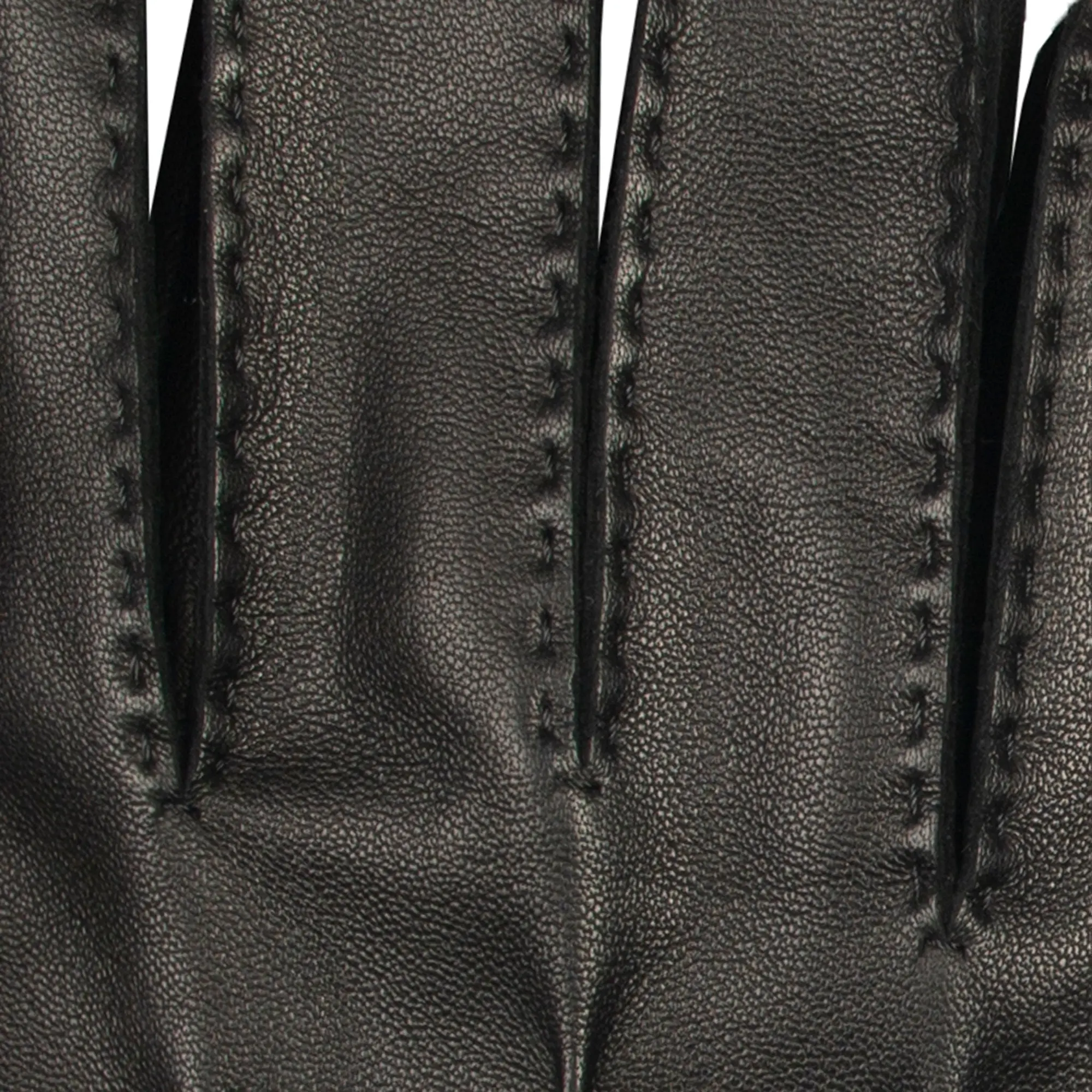 Product image 9 of 12 of Dents Men's Tetbury Handsewn Three-Point Wool and Cashmere Blend-Lined Leather Gloves - Black