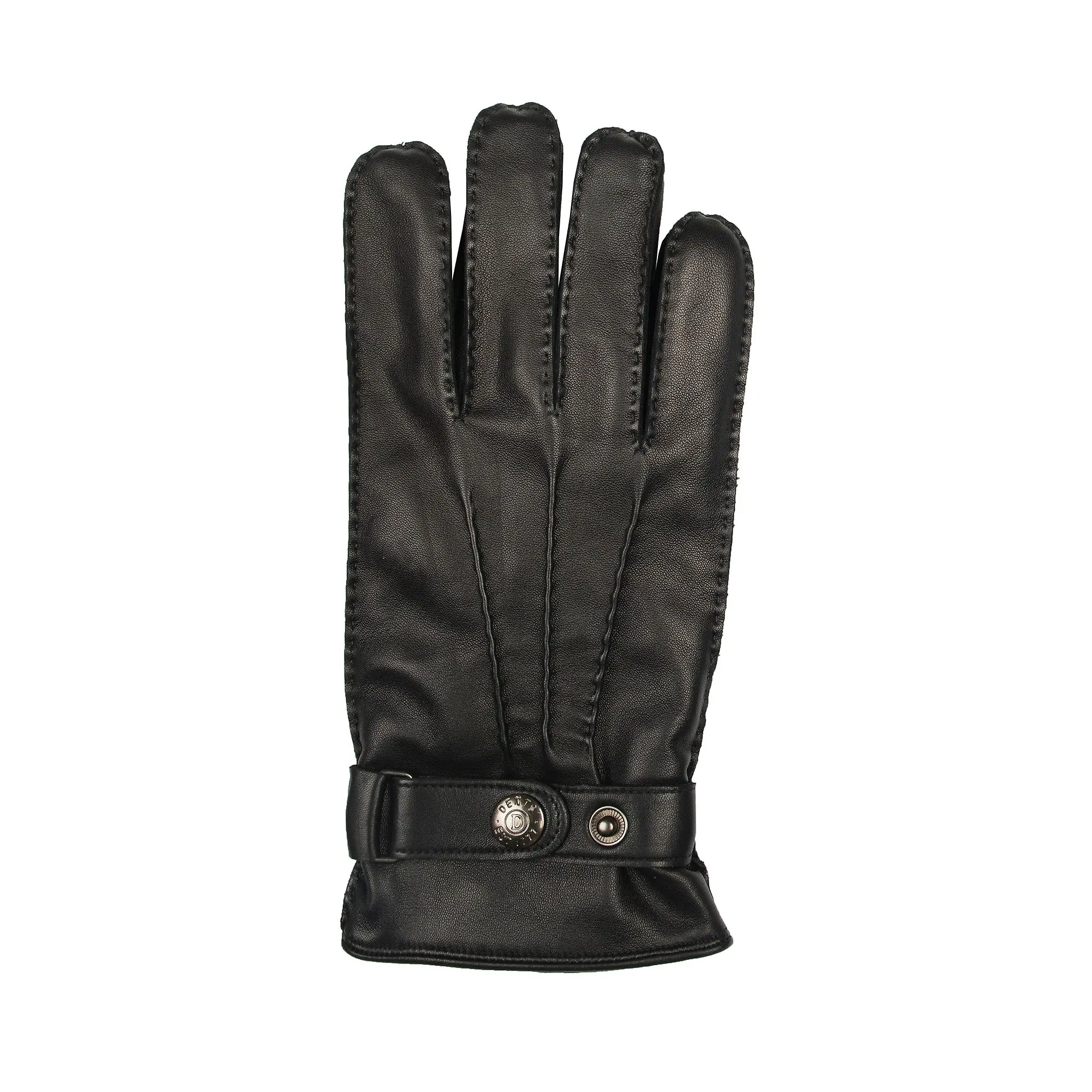Product image 5 of 12 of Dents Men's Tetbury Handsewn Three-Point Wool and Cashmere Blend-Lined Leather Gloves - Black