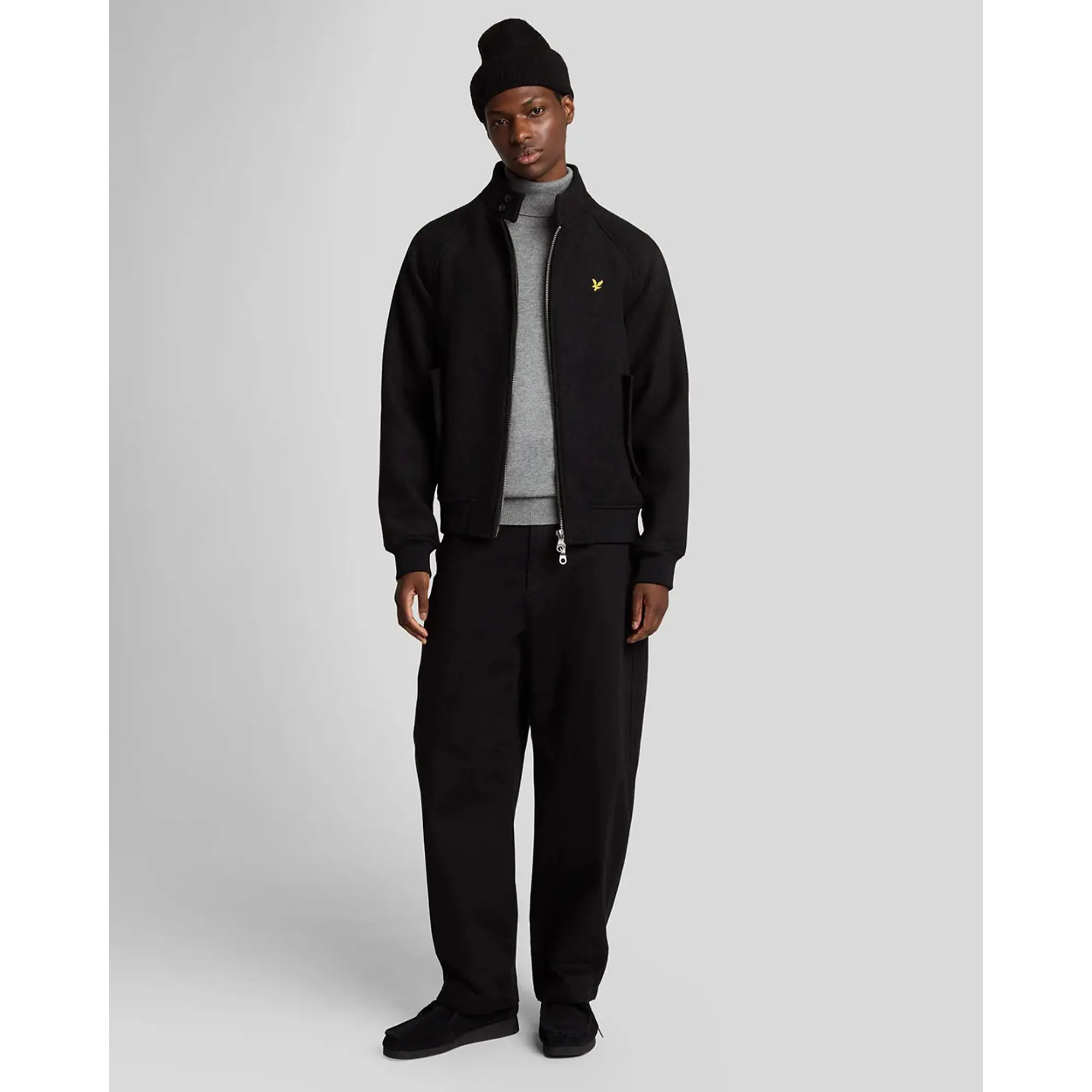 Product image 5 of 5 of Lyle & Scott Men's Double Face Wool Harrington - Jet Black