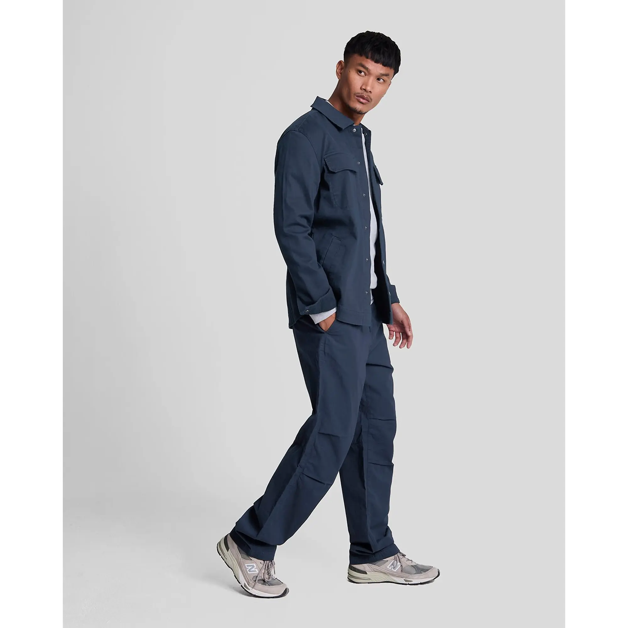 Product image 2 of 4 of Lyle & Scott Men's Premium Articulated Cargo Trouser - Midnight Navy