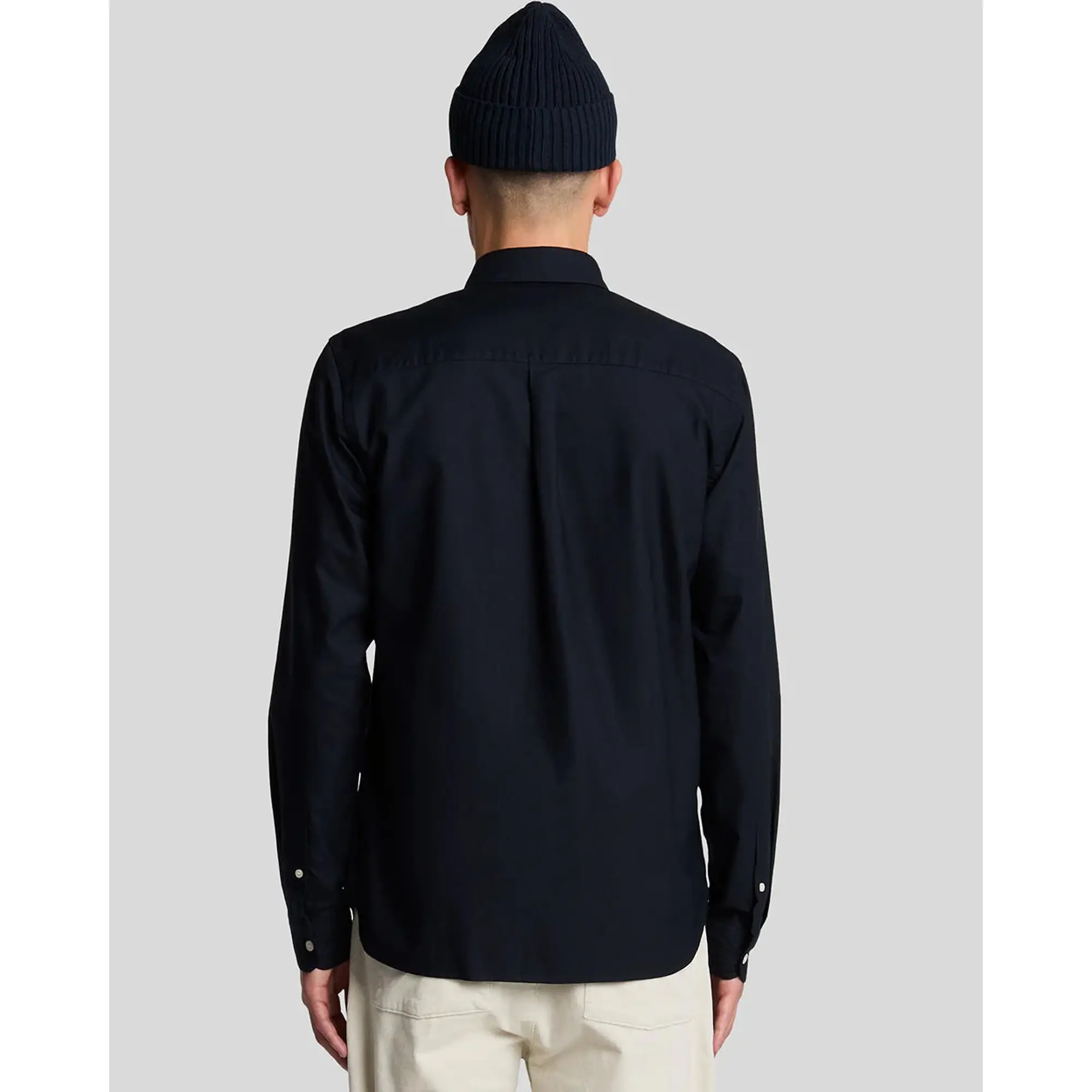 Product image 3 of 5 of Lyle & Scott Men's Plain Oxford Shirt - Dark Navy
