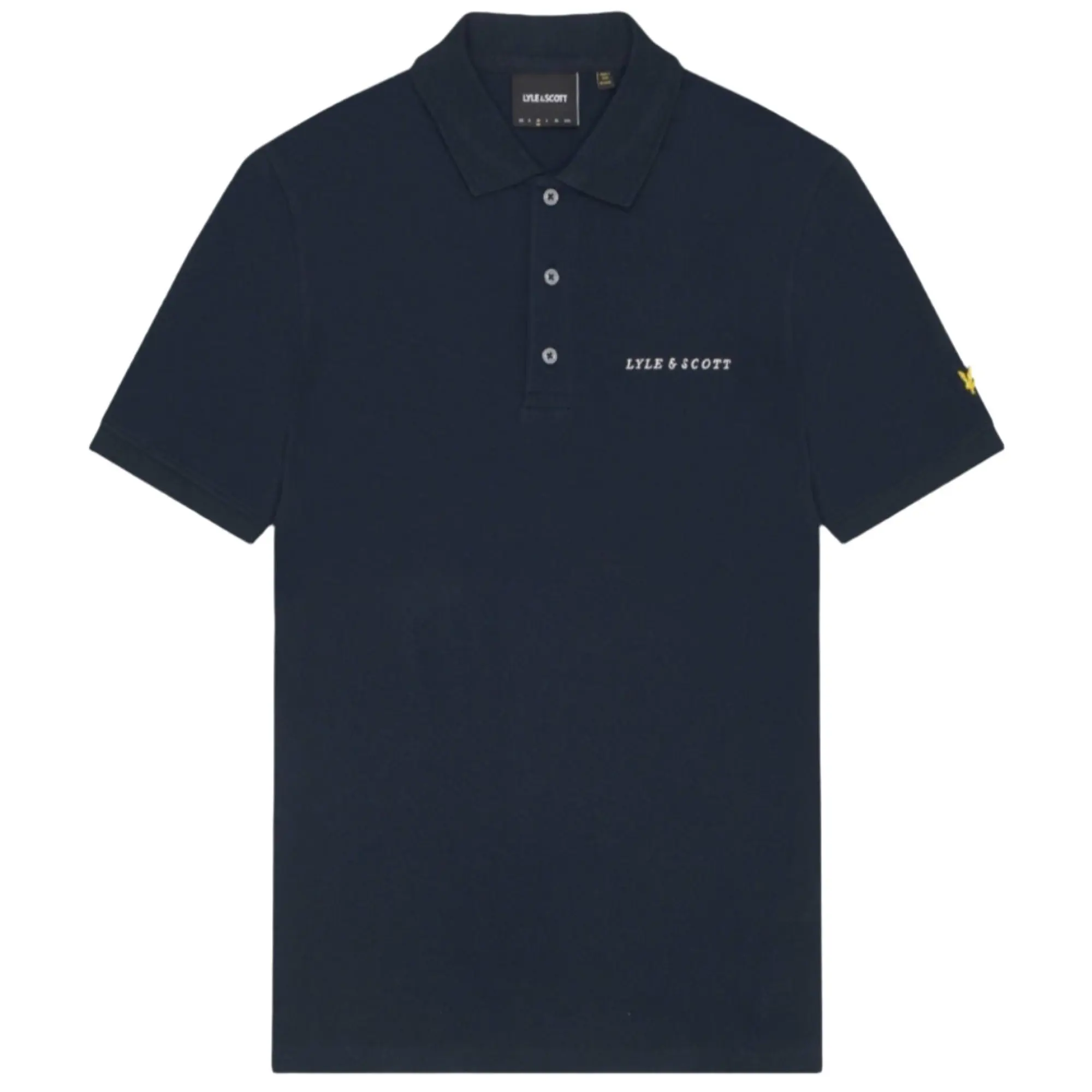 Product image 5 of 5 of Lyle & Scott Men's Embroidered Polo Shirt - Dark Navy/ Cove