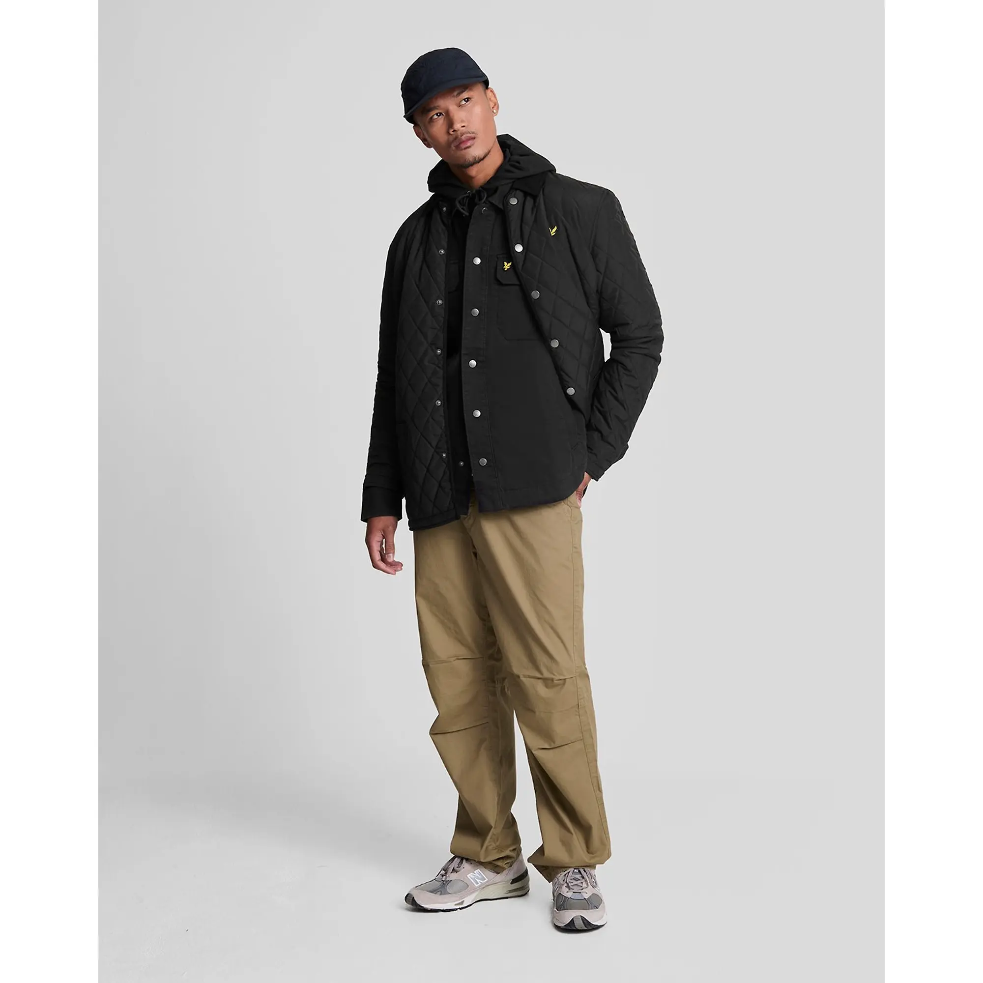 Product image 3 of 5 of Lyle & Scott Men's Bedford Cord Overshirt - Jet Black