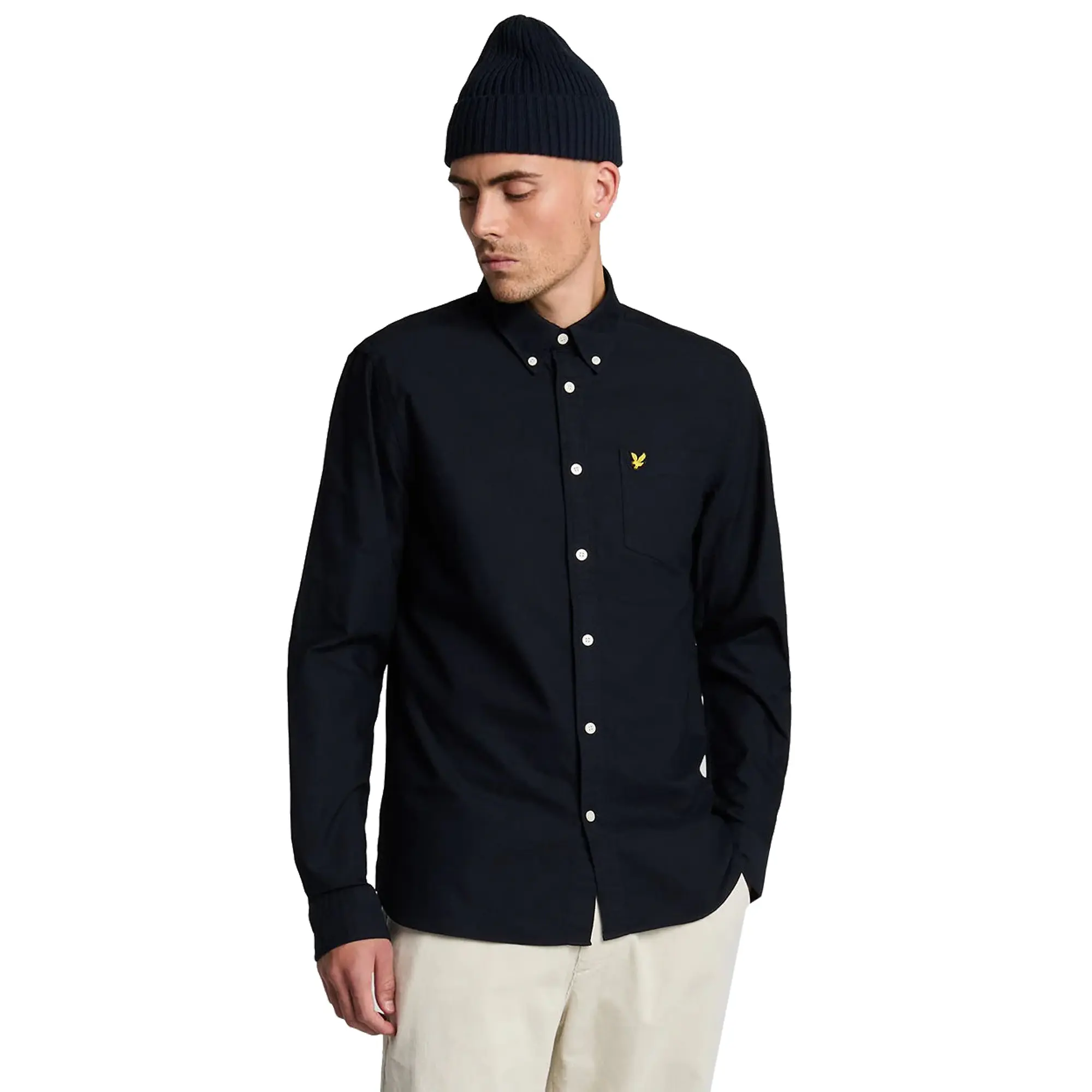Product image 1 of 5 of Lyle & Scott Men's Plain Oxford Shirt - Dark Navy