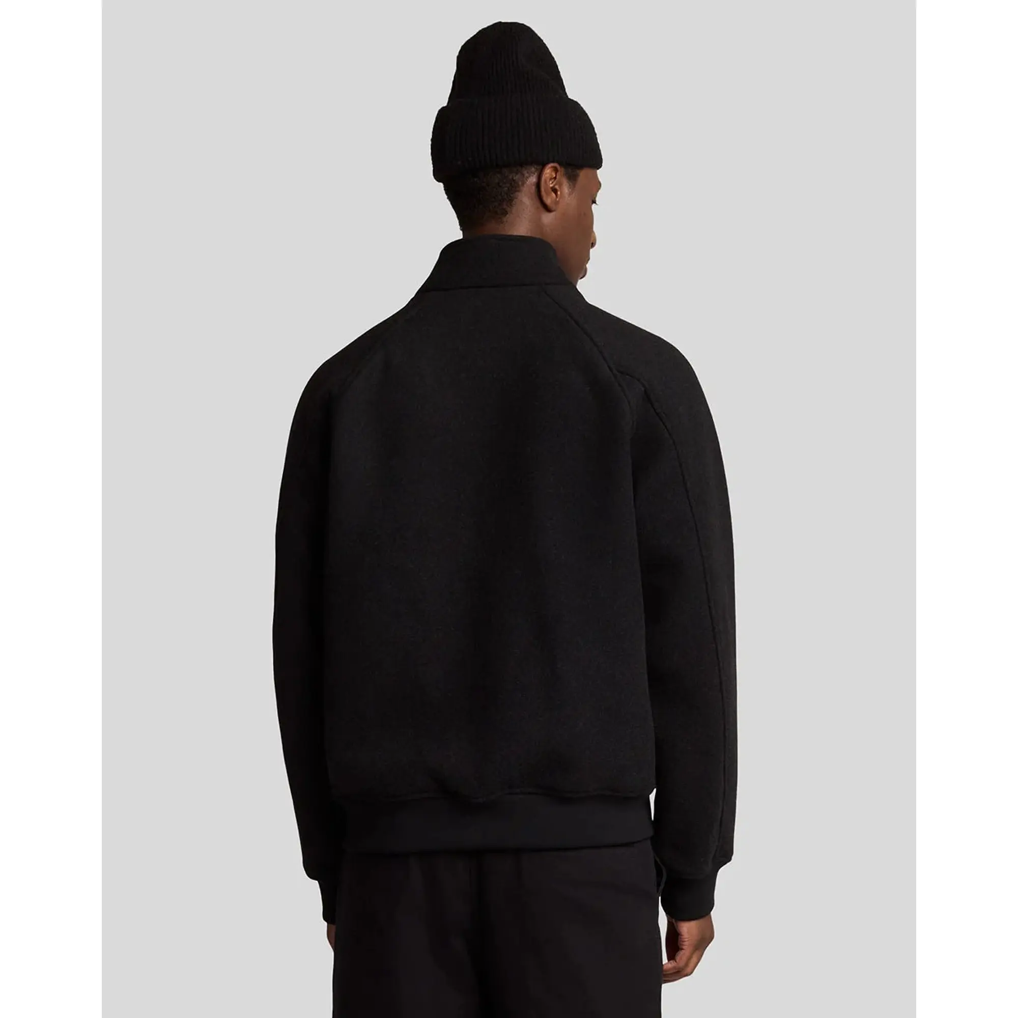 Product image 4 of 5 of Lyle & Scott Men's Double Face Wool Harrington - Jet Black