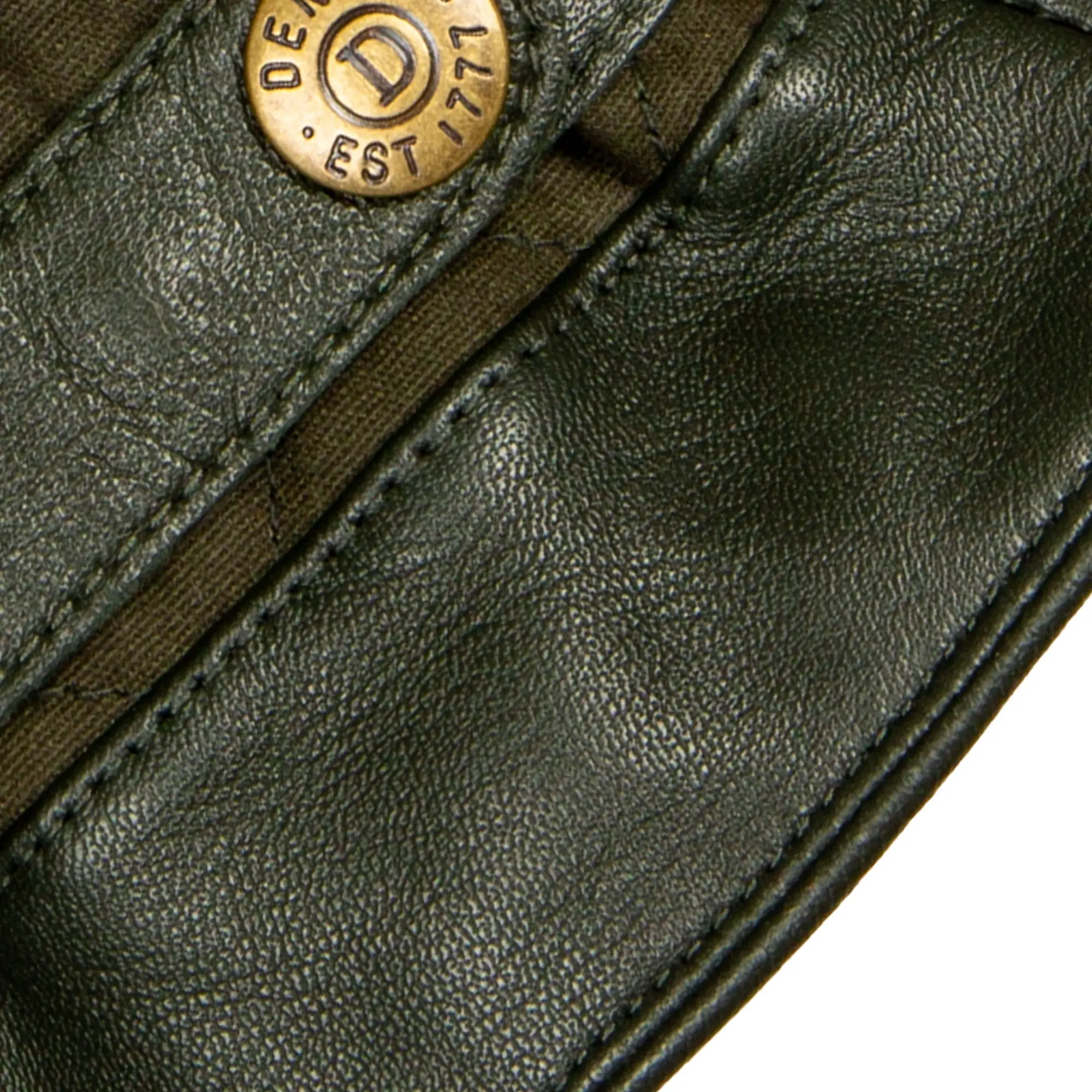 Product image 12 of 12 of Dents Men's Bruton Touchscreen Water-Resistant Fleece-Lined Leather Gloves - Olive