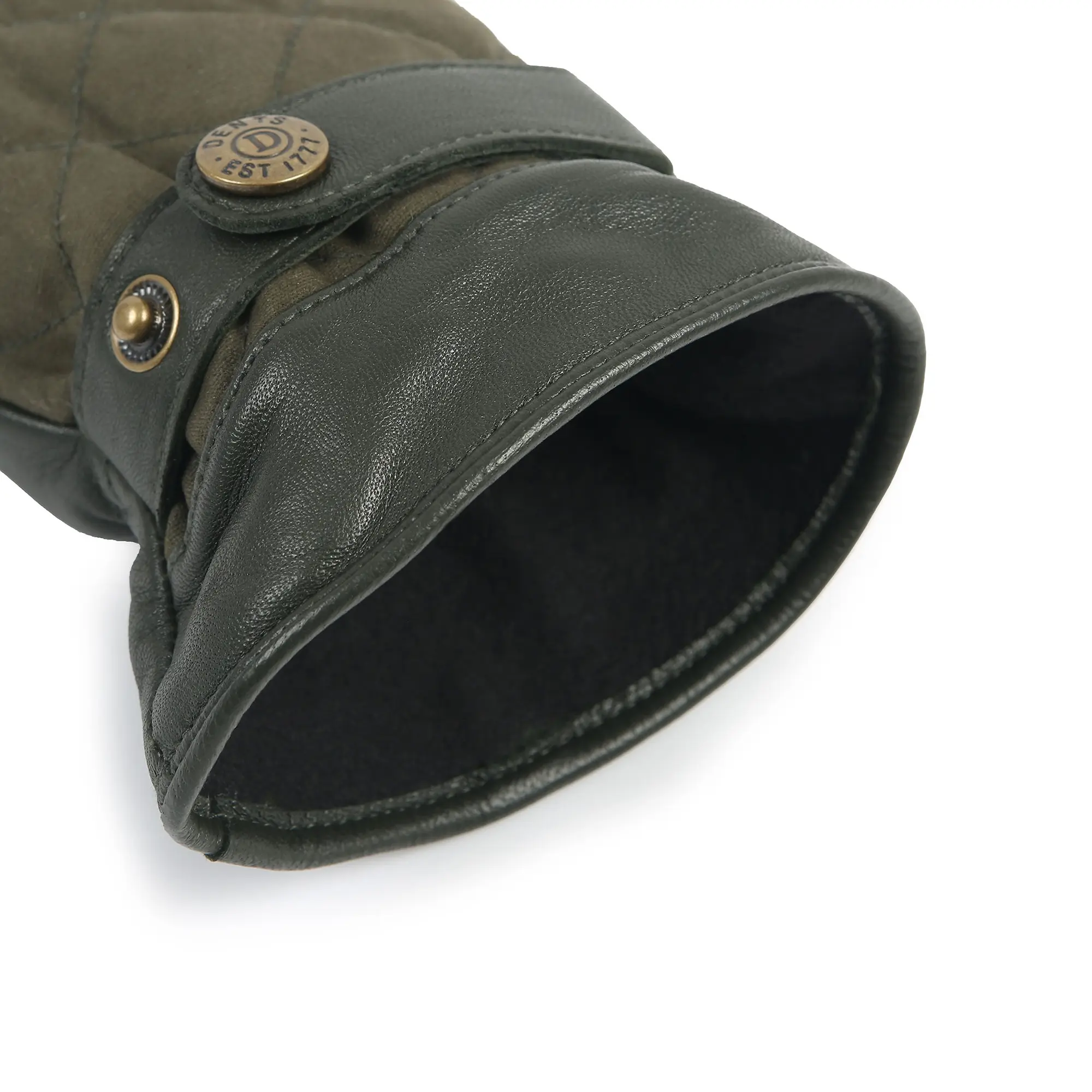 Product image 11 of 12 of Dents Men's Bruton Touchscreen Water-Resistant Fleece-Lined Leather Gloves - Olive