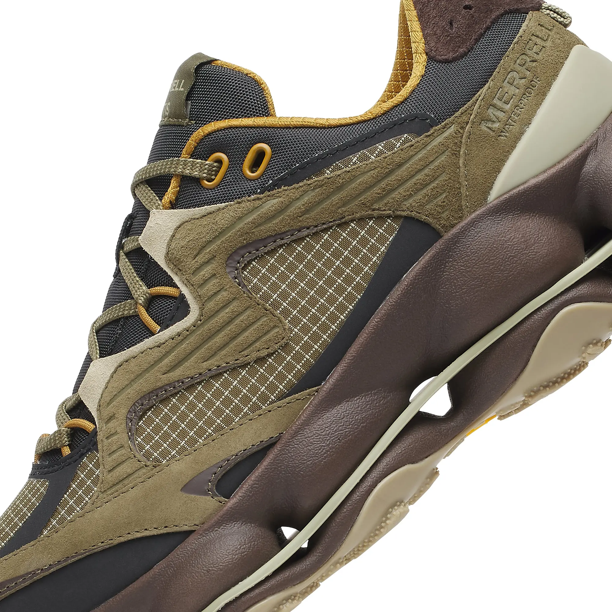 Product image 9 of 9 of Merrell Men's Speedarc Matis Leather Waterproof Trainers - Loden