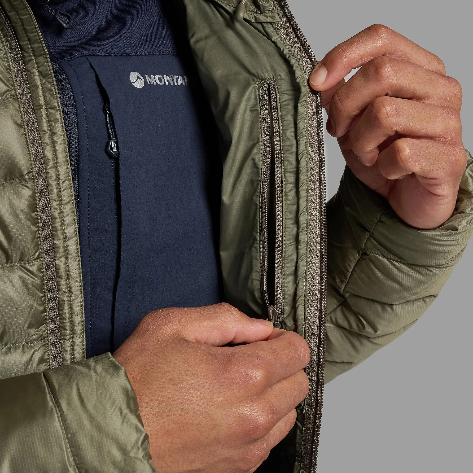 Product image 6 of 9 of Montane Men's Anti Freeze Hooded Down Jacket - Caper