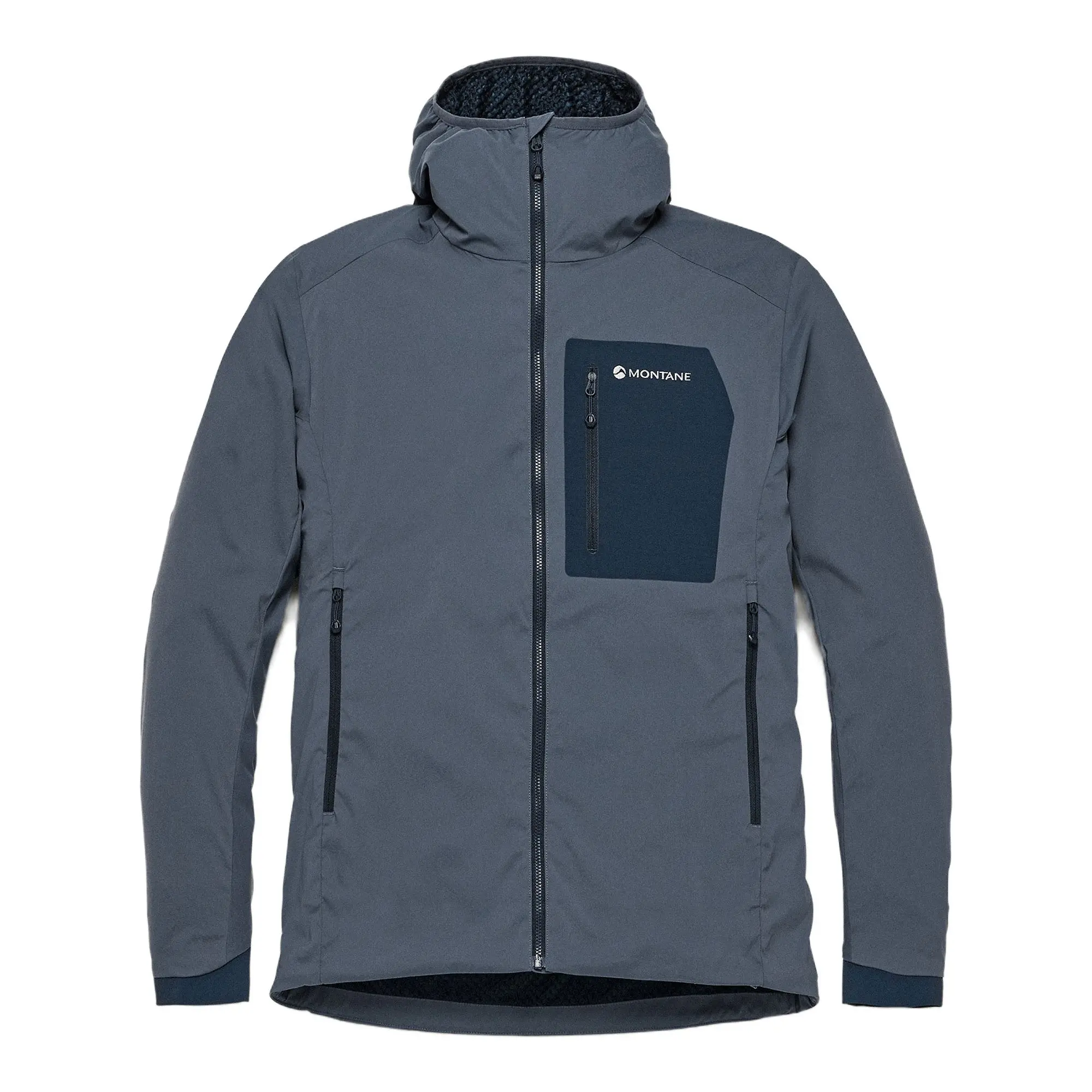 Product image 1 of 10 of Montane Men's Khamsin Lite Hooded Softshell Jacket - Dark Sky