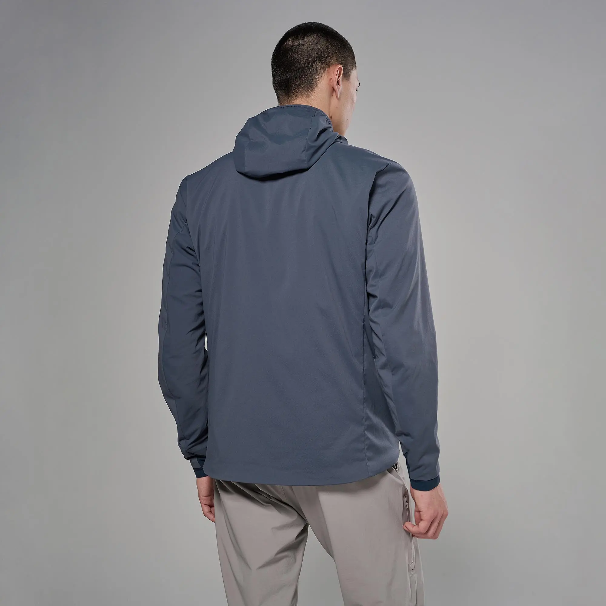Product image 3 of 10 of Montane Men's Khamsin Lite Hooded Softshell Jacket - Dark Sky