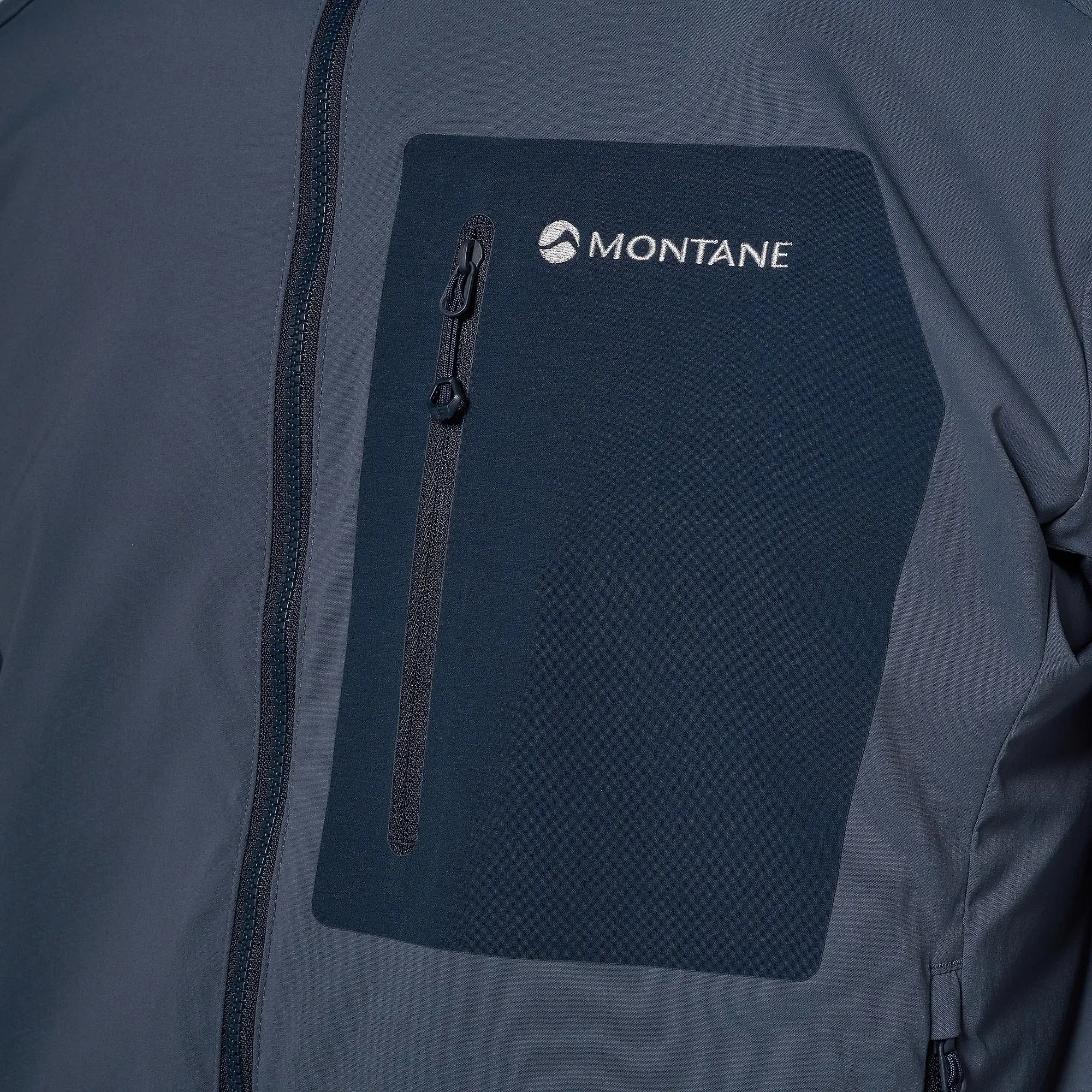Product image 6 of 10 of Montane Men's Khamsin Lite Hooded Softshell Jacket - Dark Sky