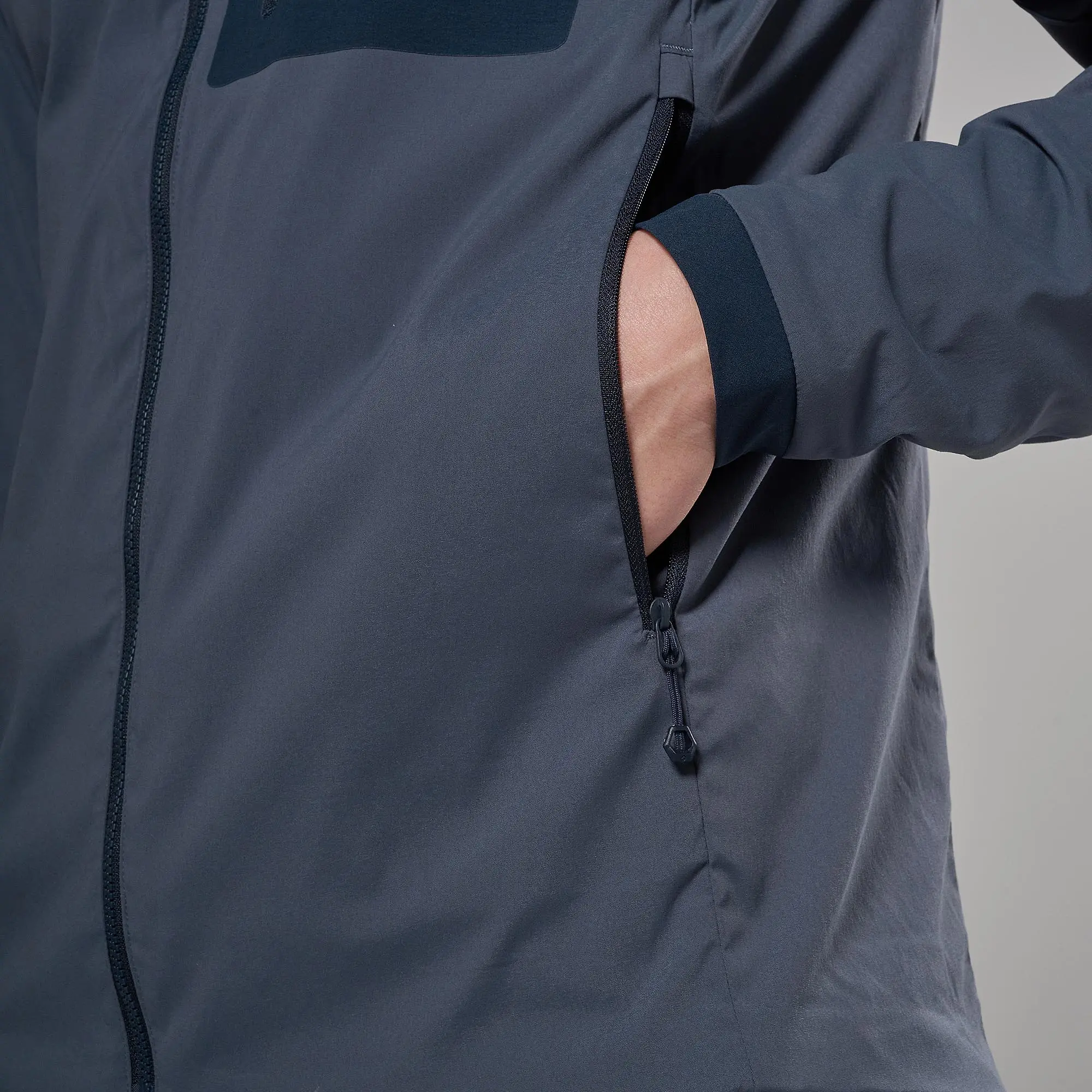 Product image 7 of 10 of Montane Men's Khamsin Lite Hooded Softshell Jacket - Dark Sky
