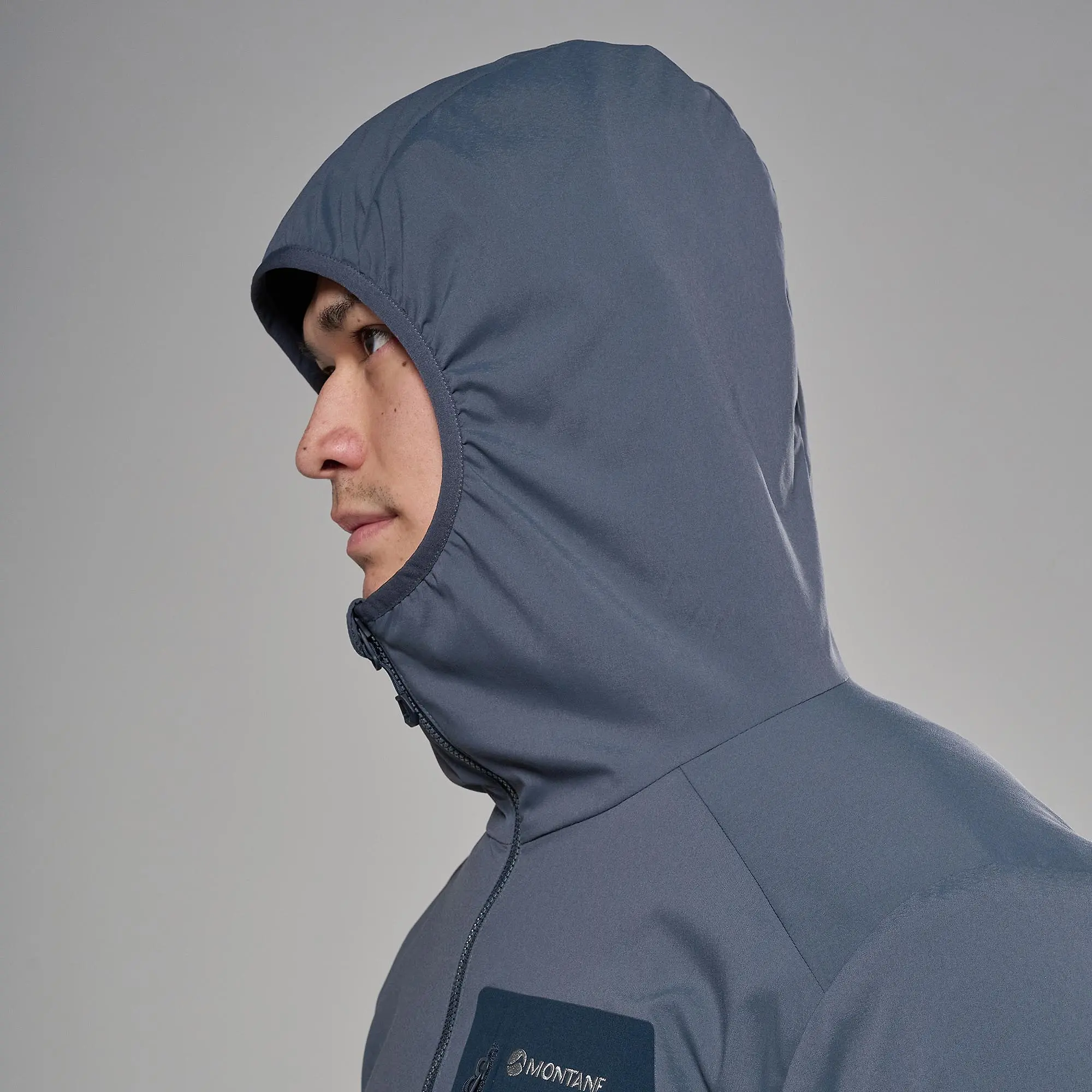 Product image 8 of 10 of Montane Men's Khamsin Lite Hooded Softshell Jacket - Dark Sky