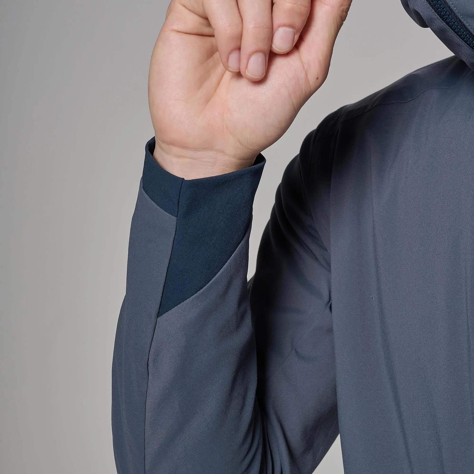 Product image 9 of 10 of Montane Men's Khamsin Lite Hooded Softshell Jacket - Dark Sky