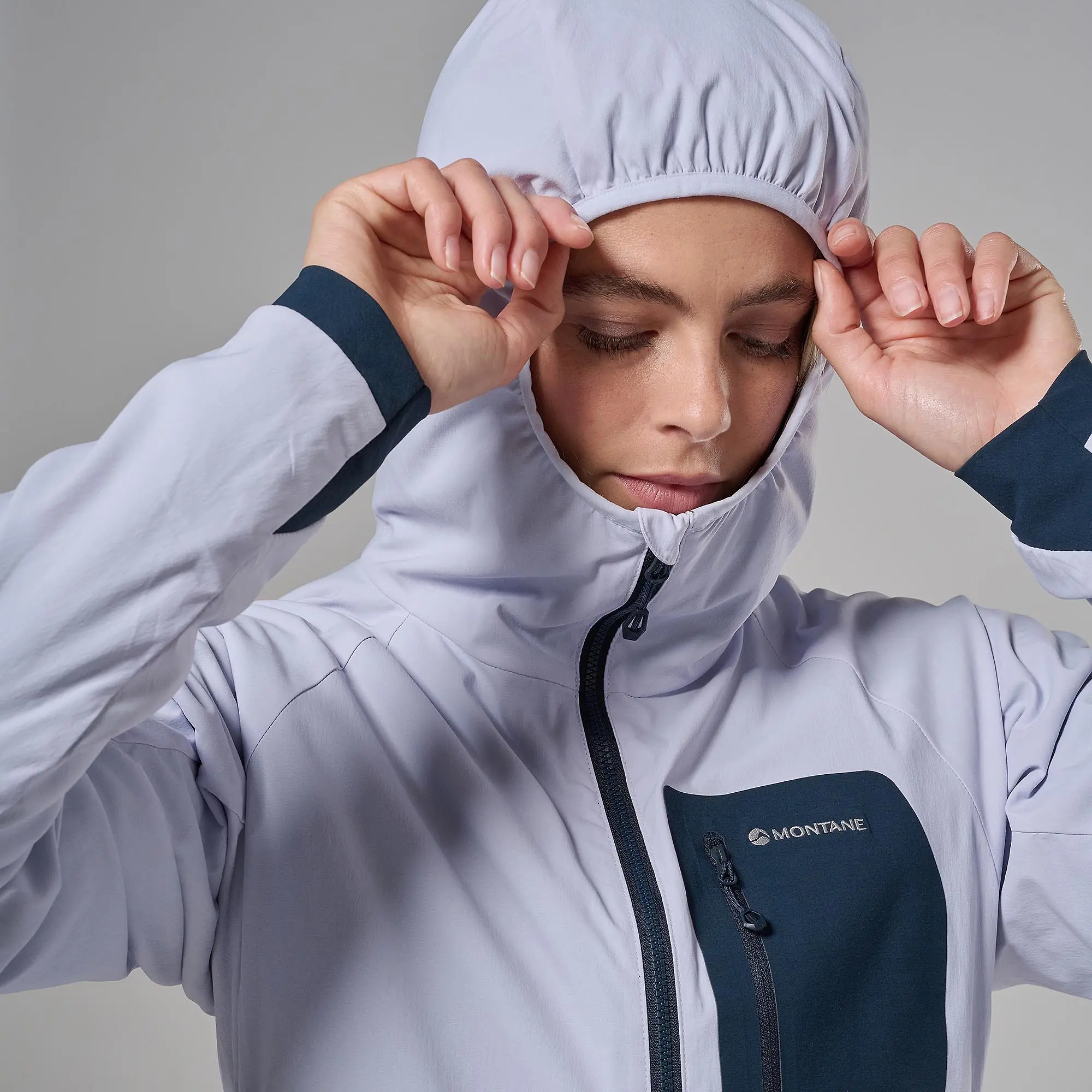 Product image 8 of 11 of Montane Women's Khamsin Lite Hooded Softshell Jacket - Lilac Haze