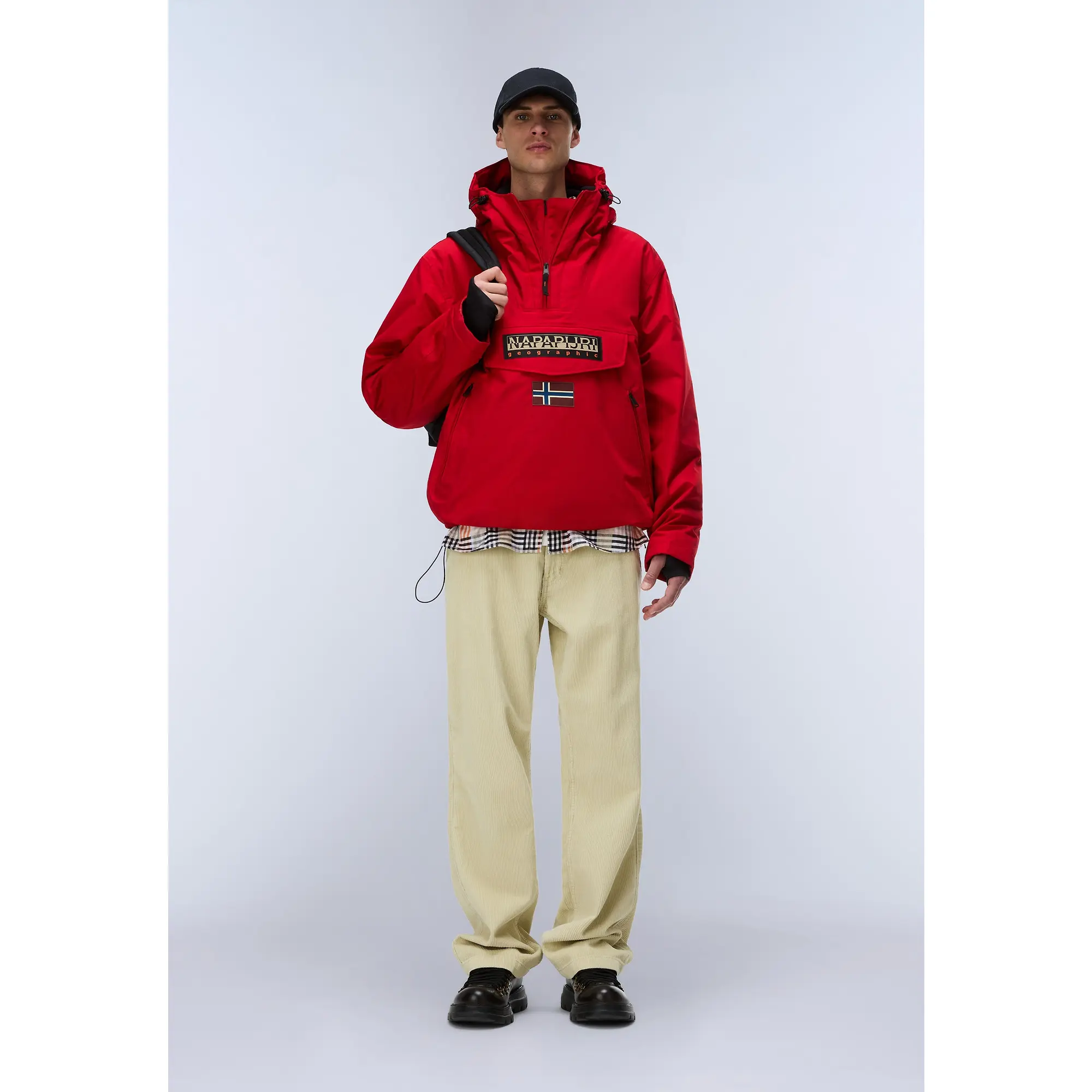 Product image 3 of 11 of Napapijri Men's Rainforest Next Winter Anorak Jacket - Red