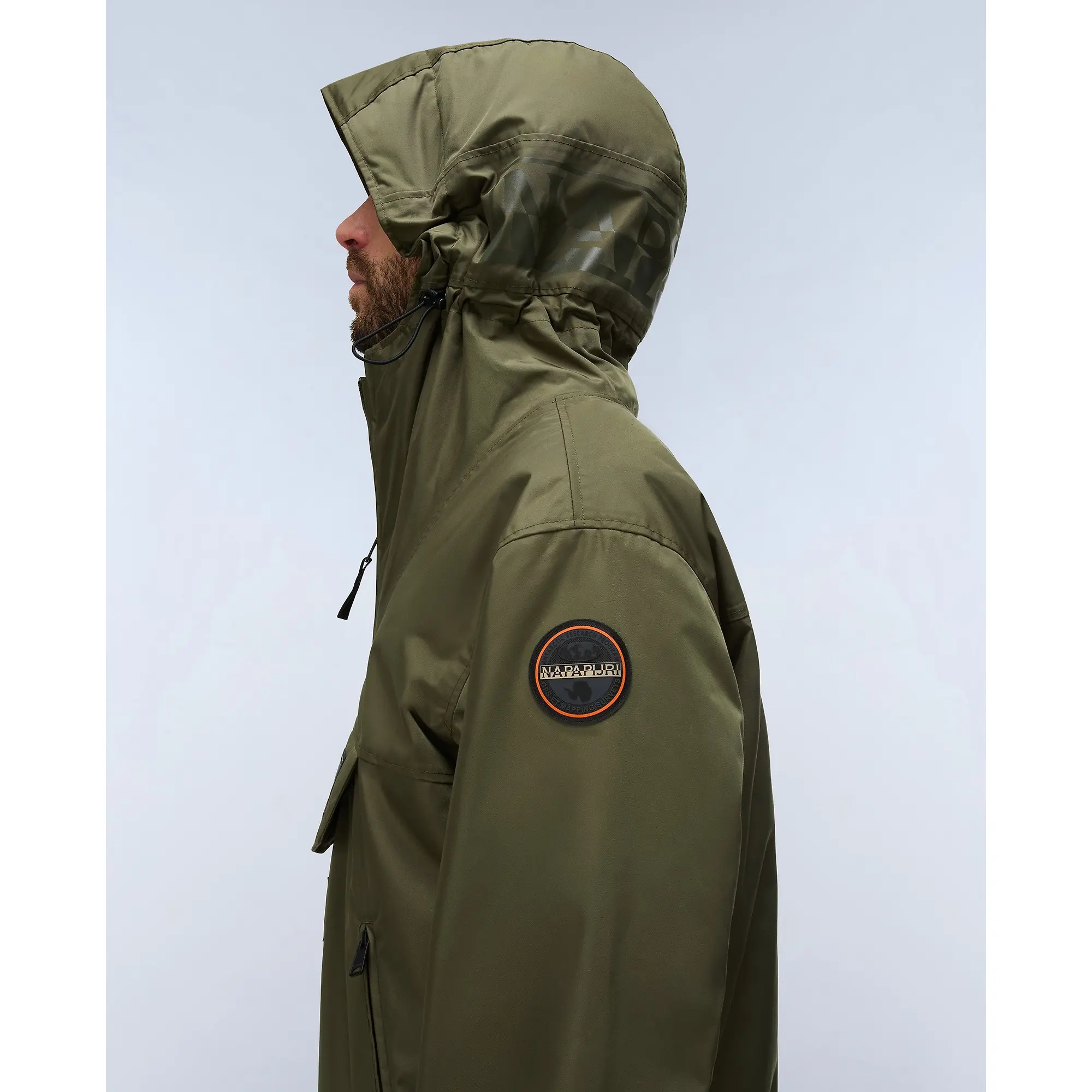 Product image 8 of 11 of Napapijri Men's Rainforest Next Winter Anorak Jacket - Olive Night