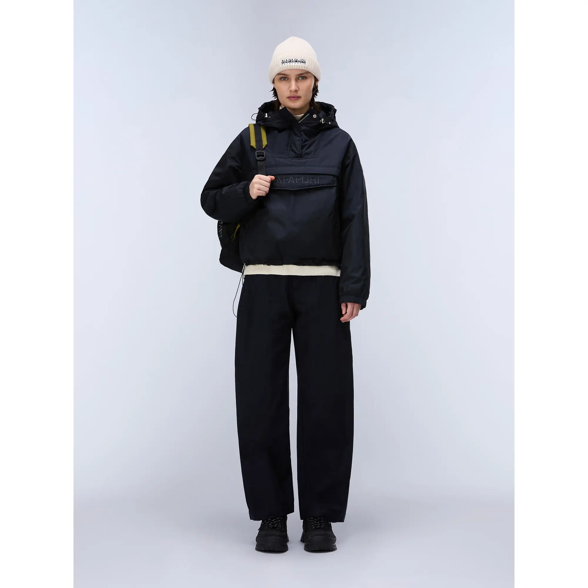 Product image 3 of 9 of Napapijri Women's Rainforest Optique Anorak Jacket - Black Antracite