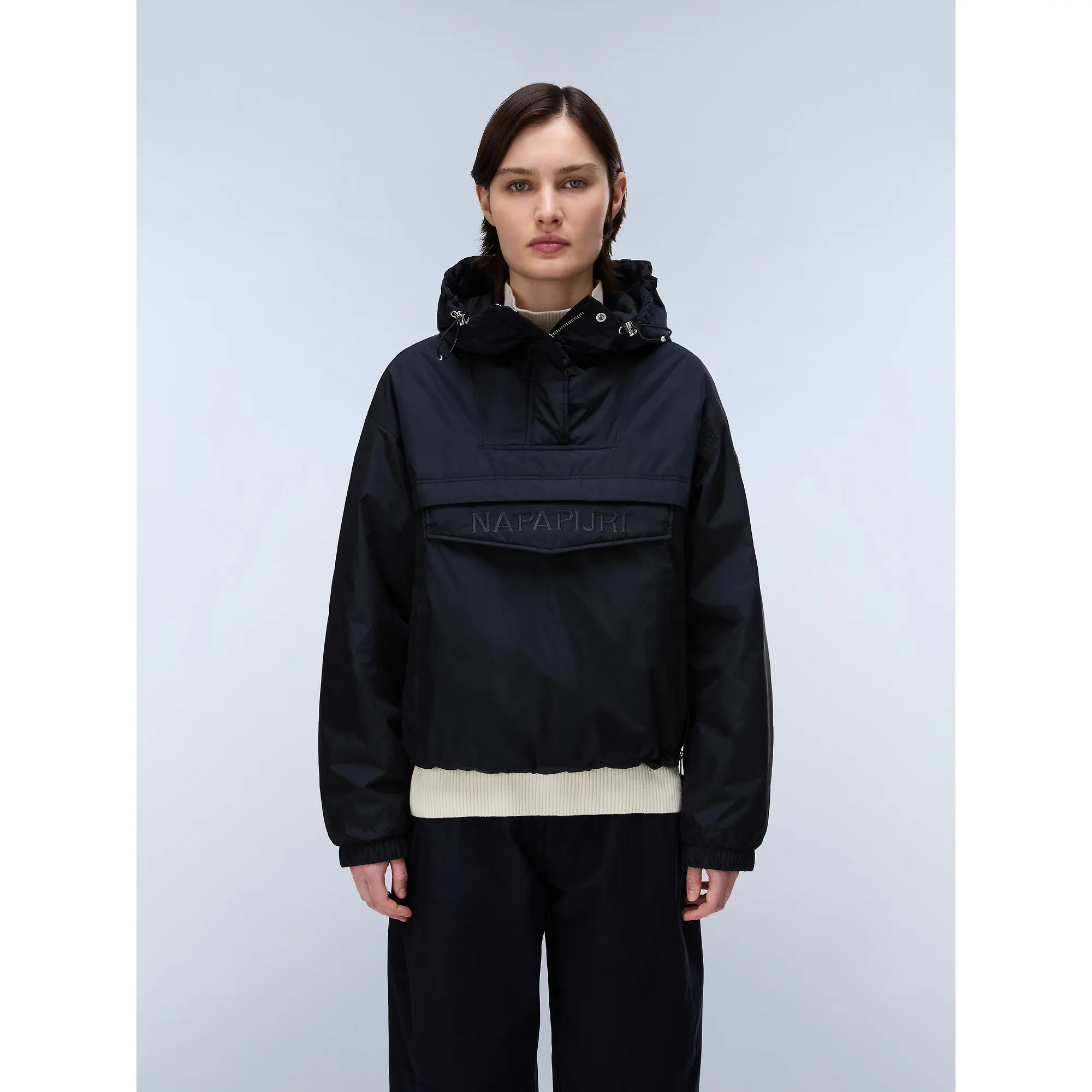 Product image 4 of 9 of Napapijri Women's Rainforest Optique Anorak Jacket - Black Antracite