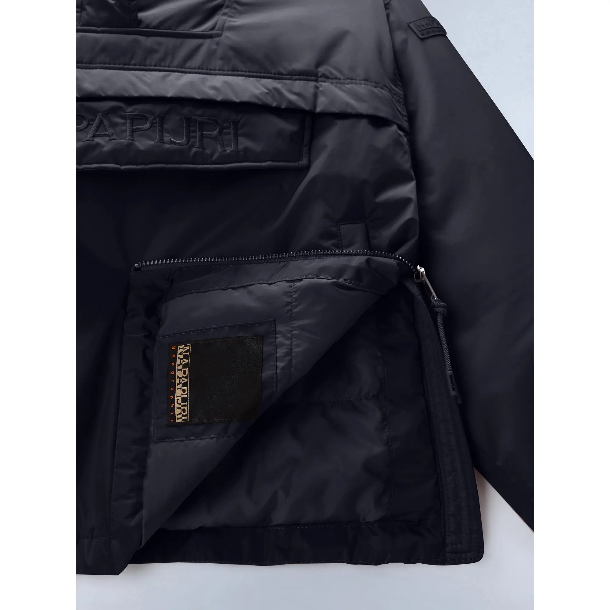 Product image 8 of 9 of Napapijri Women's Rainforest Optique Anorak Jacket - Black Antracite