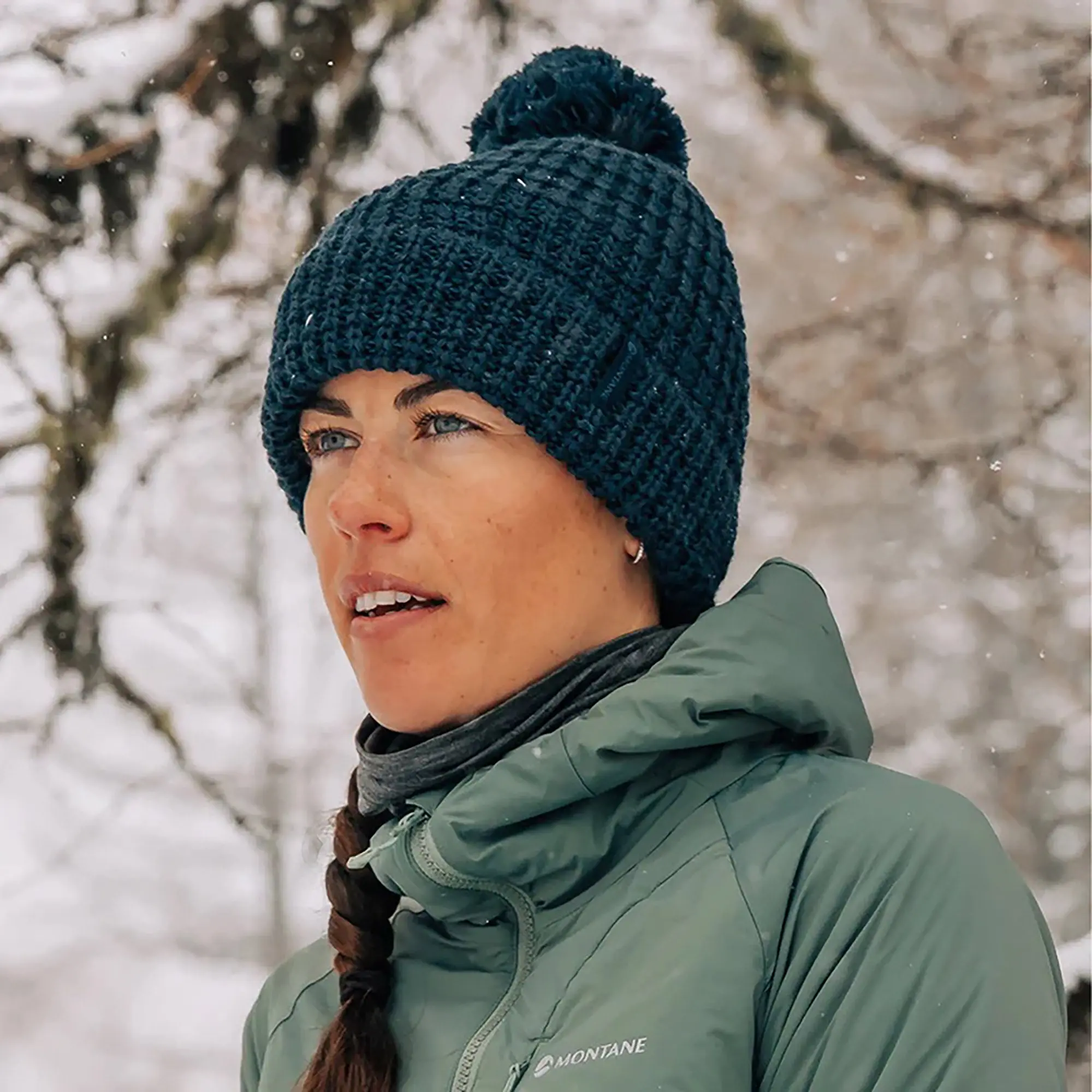 Product image 3 of 3 of Montane Nev Beanie Hat - Eclipse Blue