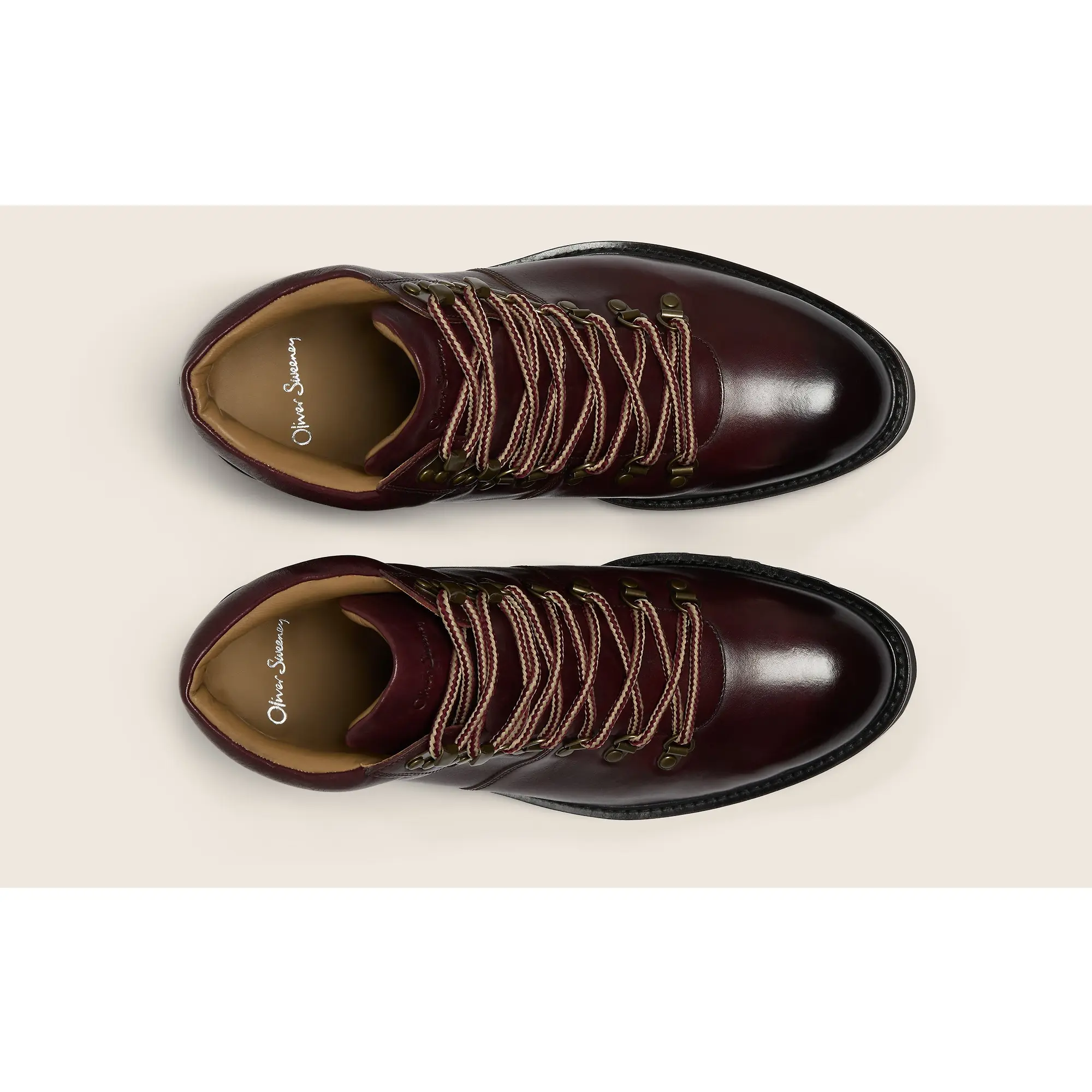 Product image 6 of 6 of Oliver Sweeney Men's Camerton Calf Leather Hiker Boots - Burgundy