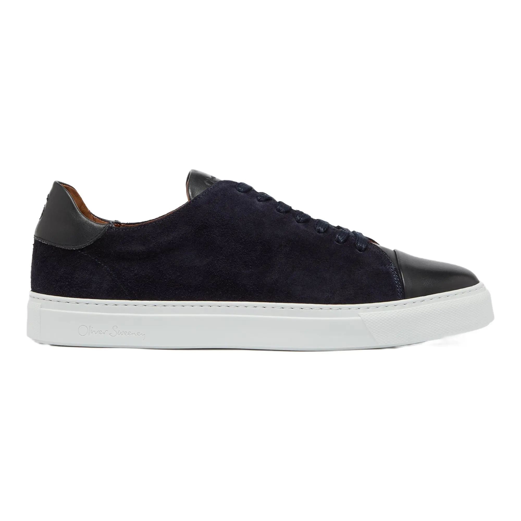 Product image 1 of 6 of Oliver Sweeney Men's Capelo Calf Suede Cupsole Trainers - Navy