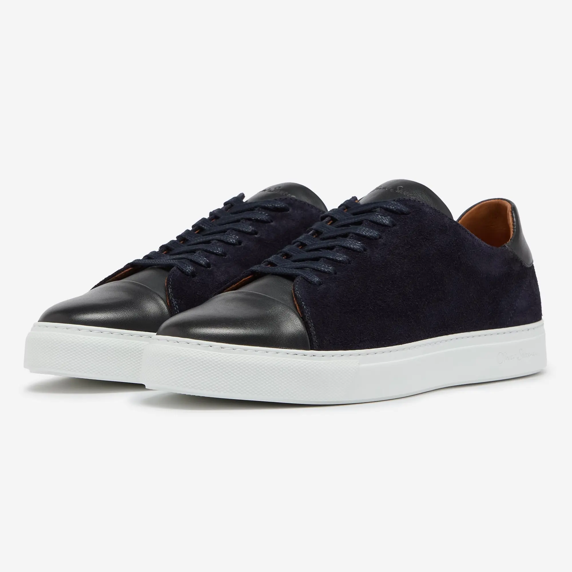 Product image 2 of 6 of Oliver Sweeney Men's Capelo Calf Suede Cupsole Trainers - Navy