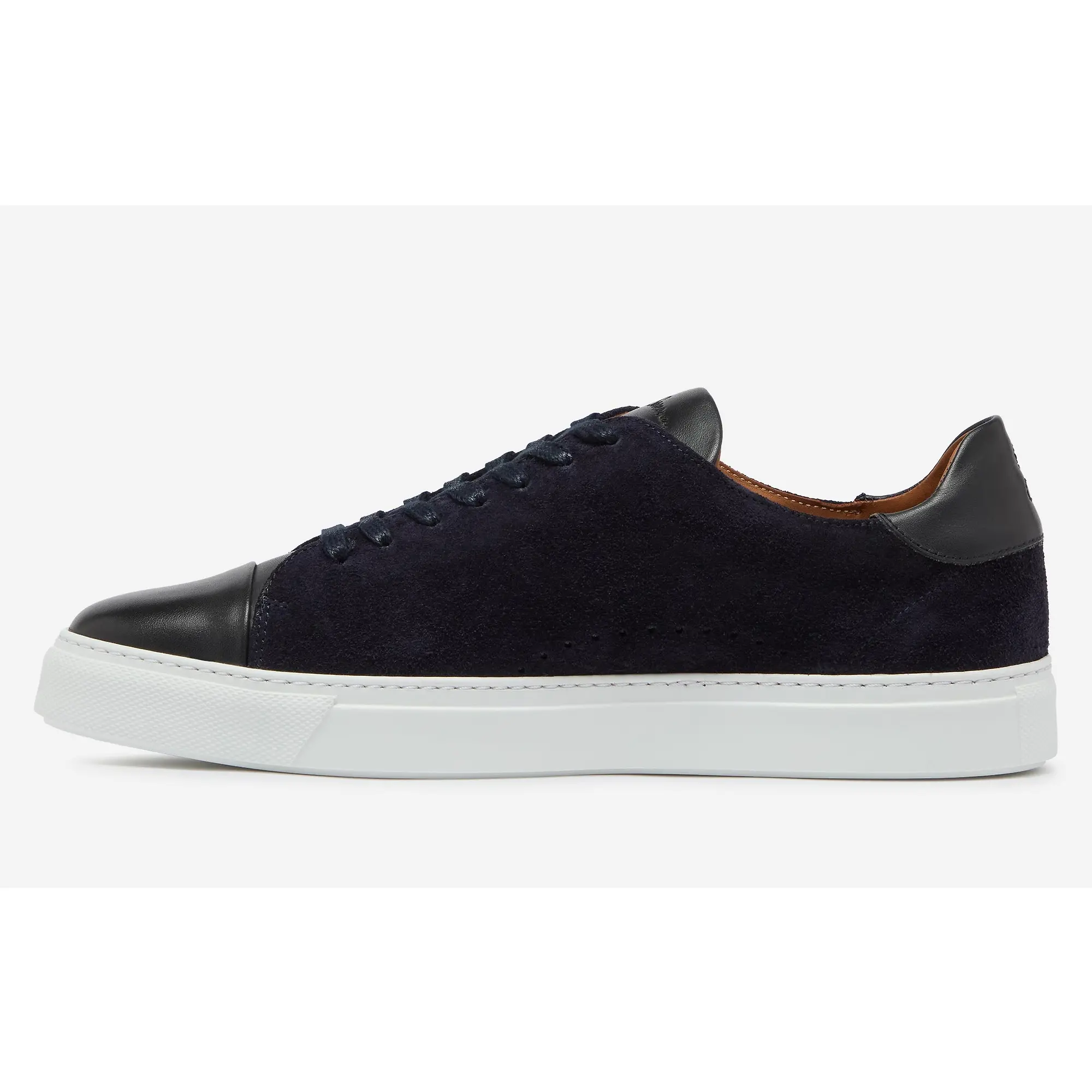 Product image 3 of 6 of Oliver Sweeney Men's Capelo Calf Suede Cupsole Trainers - Navy