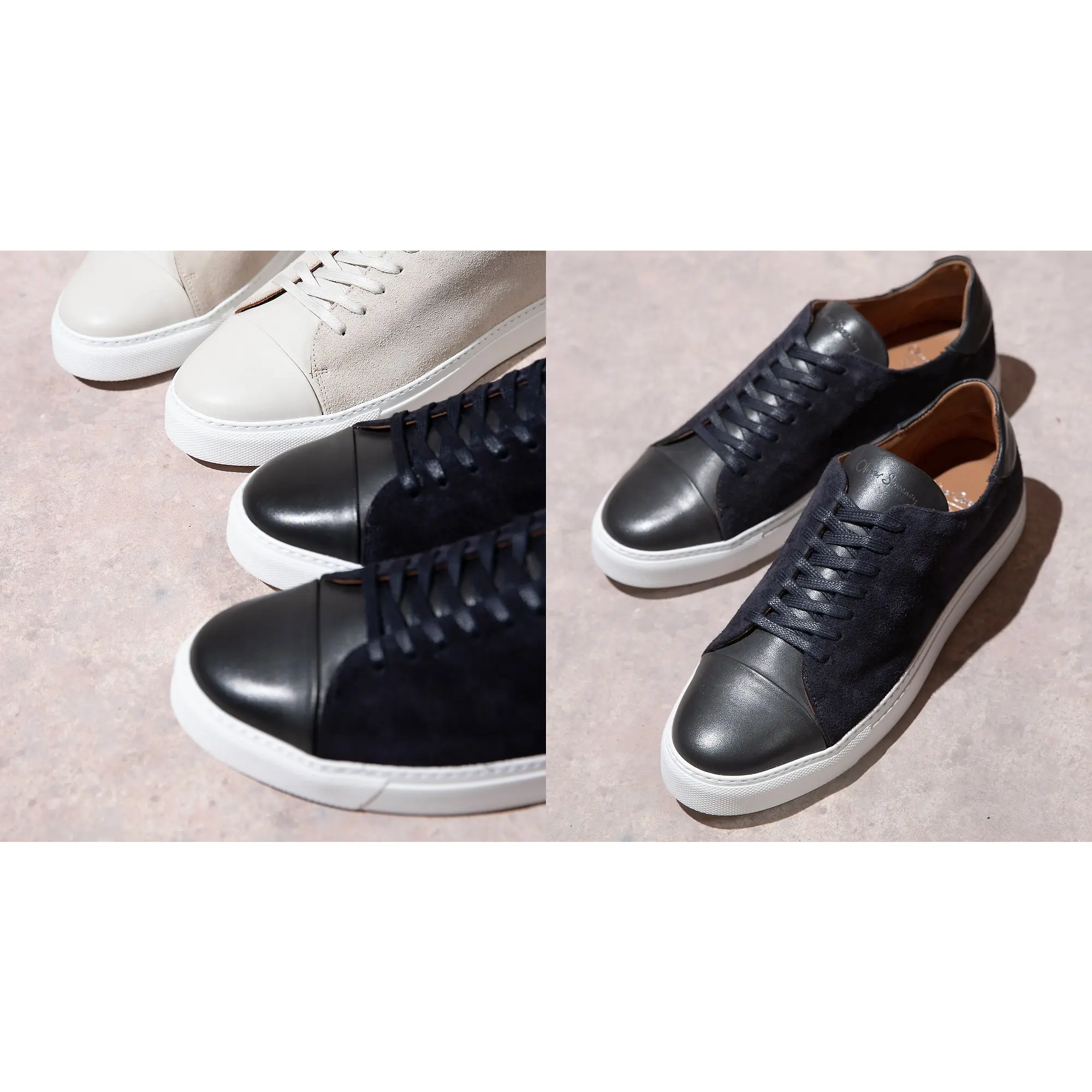 Product image 6 of 6 of Oliver Sweeney Men's Capelo Calf Suede Cupsole Trainers - Navy