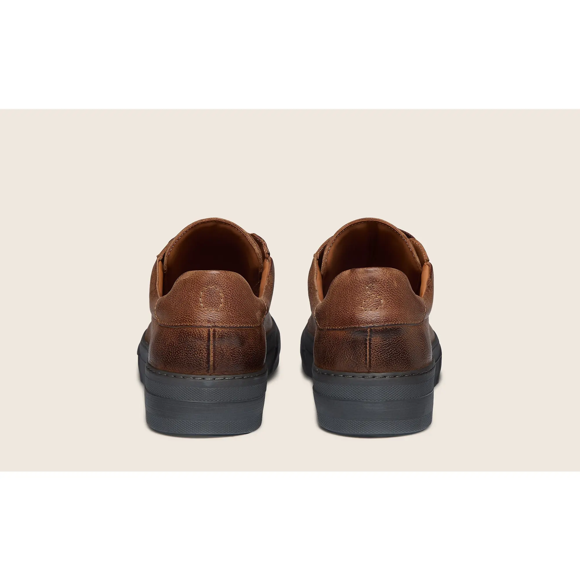 Product image 4 of 6 of Oliver Sweeney Men's Piodao Grained Calf Leather Cupsole Trainers - Tan