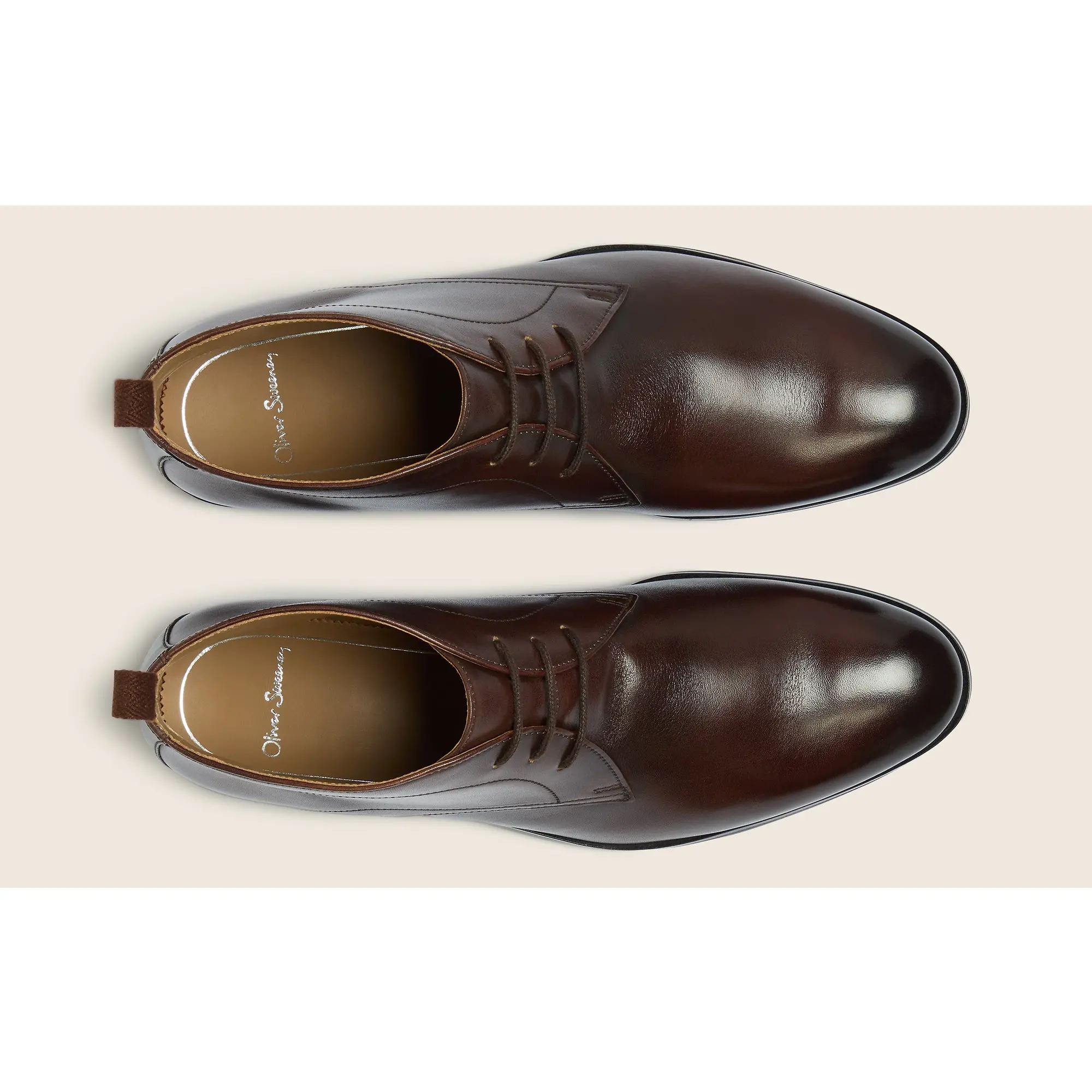 Product image 5 of 8 of Oliver Sweeney Men's Silverdale Leather Chukka Boots - Dark Brown