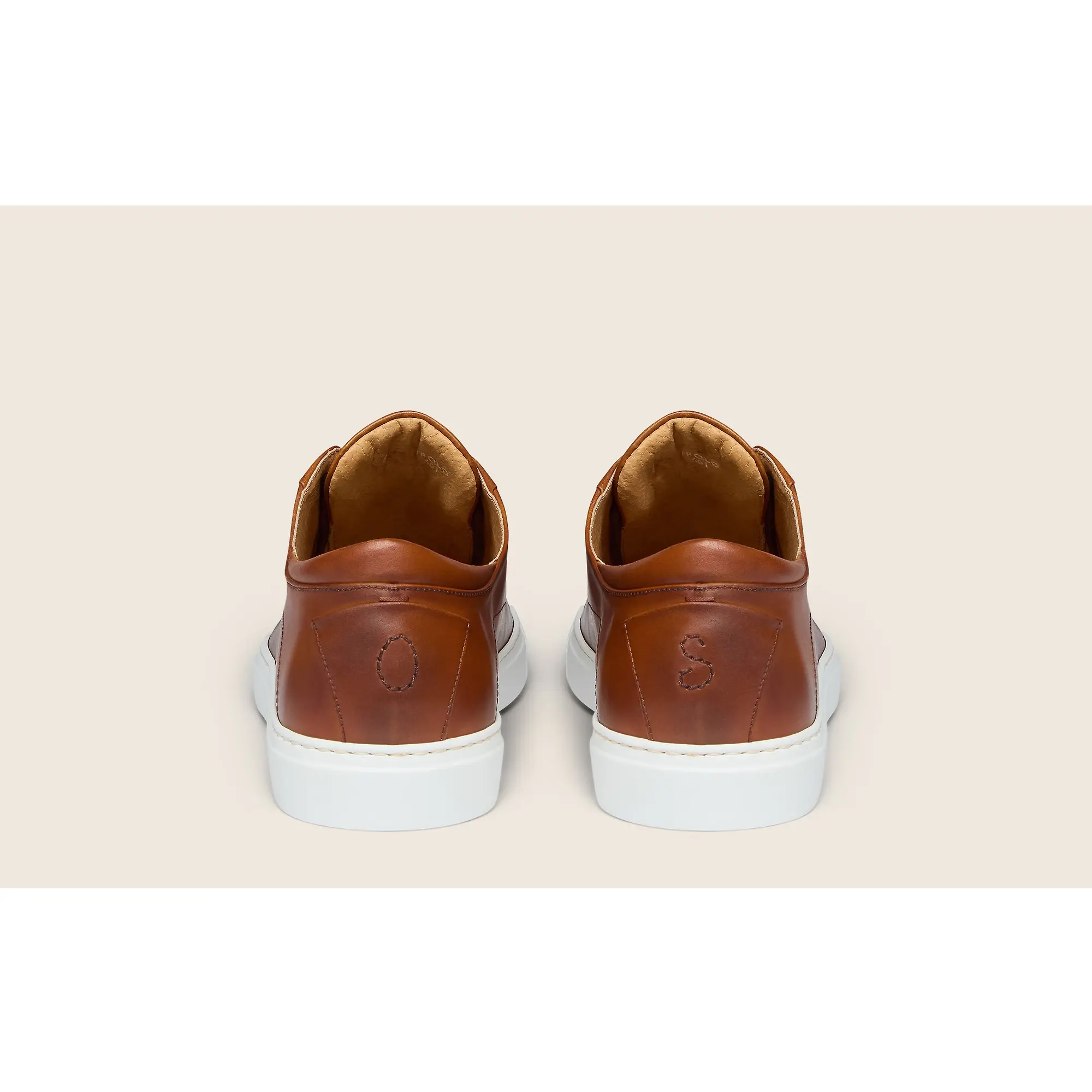 Product image 4 of 6 of Oliver Sweeney Men's Sirolo Hand-Antiqued Leather Lightweight Trainers - Dark Tan
