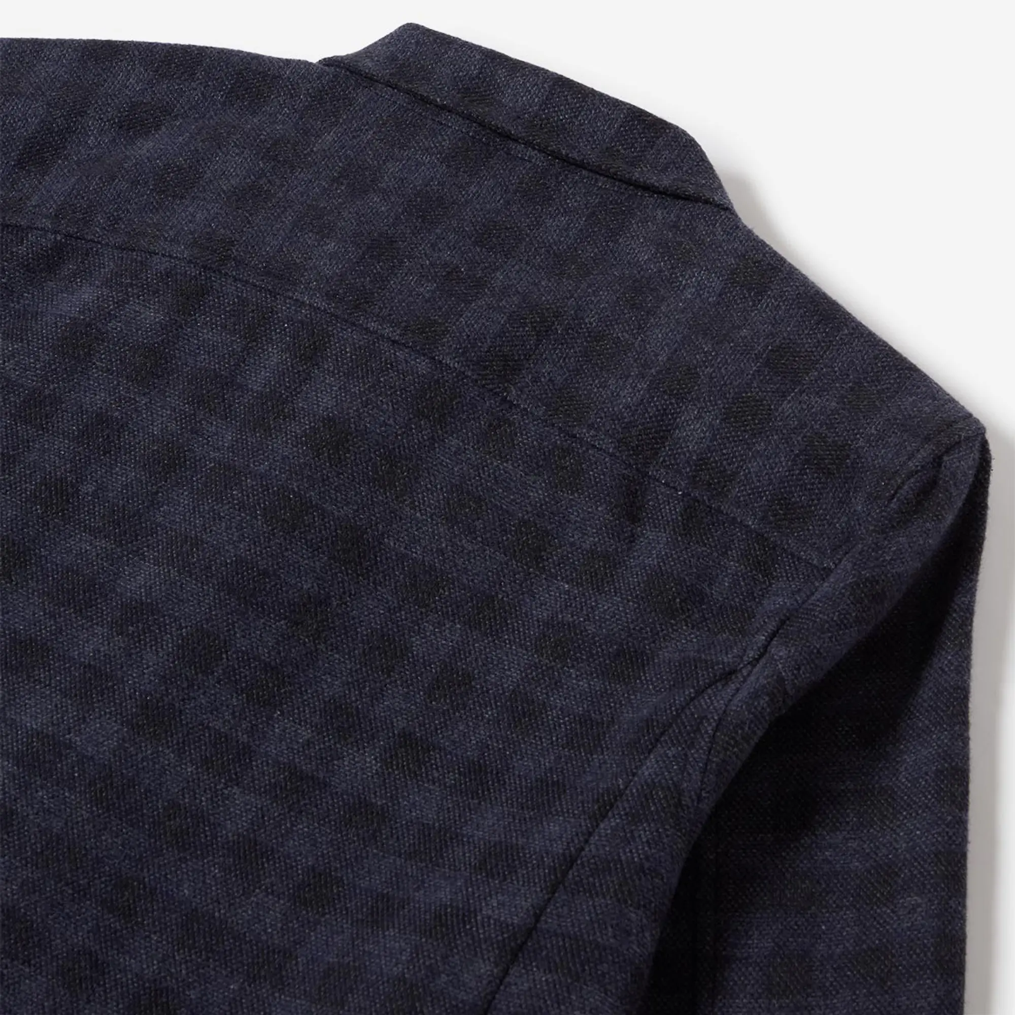 Product image 7 of 7 of Oliver Sweeney Men's Tramore Brushed Cotton Check Overshirt - Navy Check
