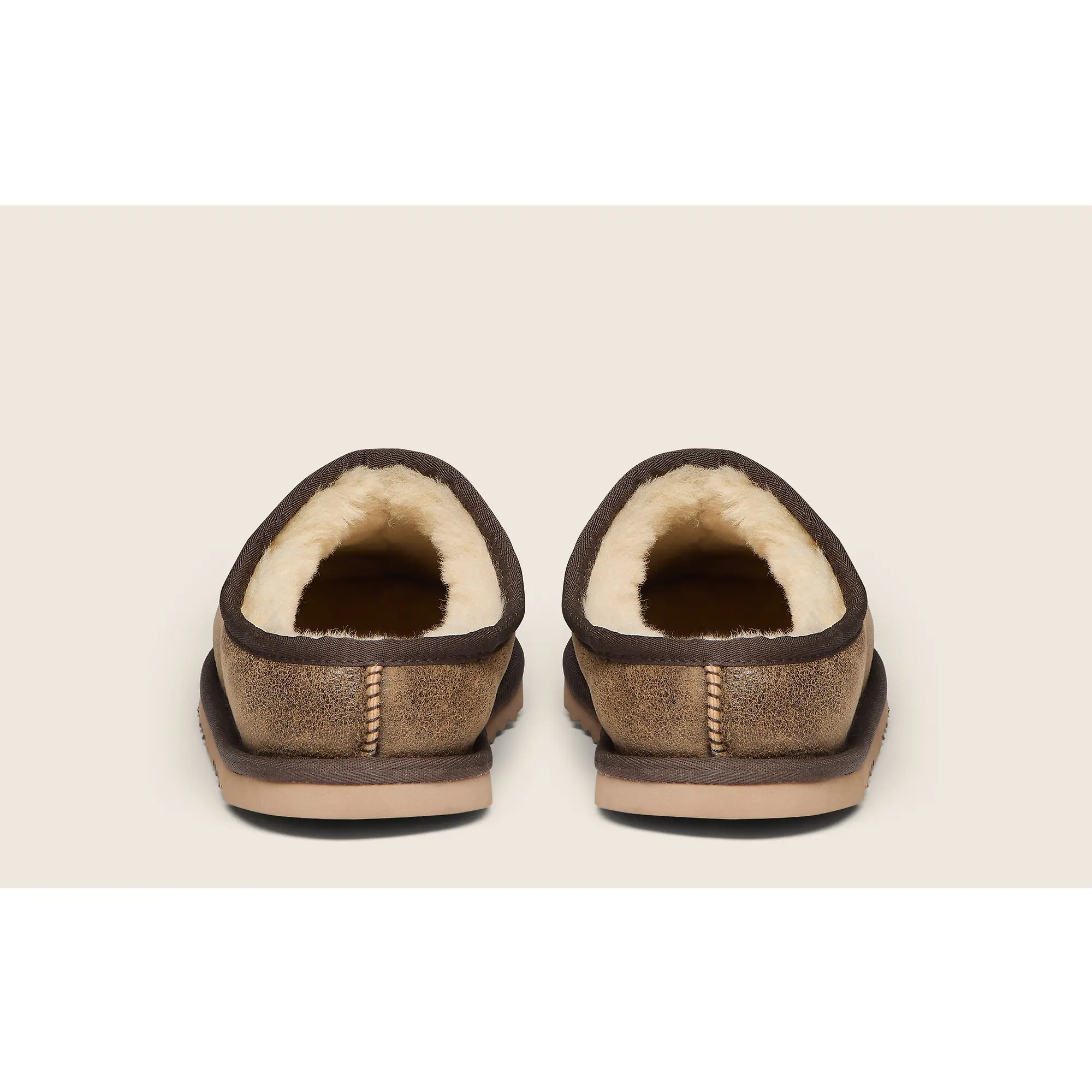 Product image 4 of 6 of Oliver Sweeney Men's Yaxley Shearling Mule Slippers - Brown