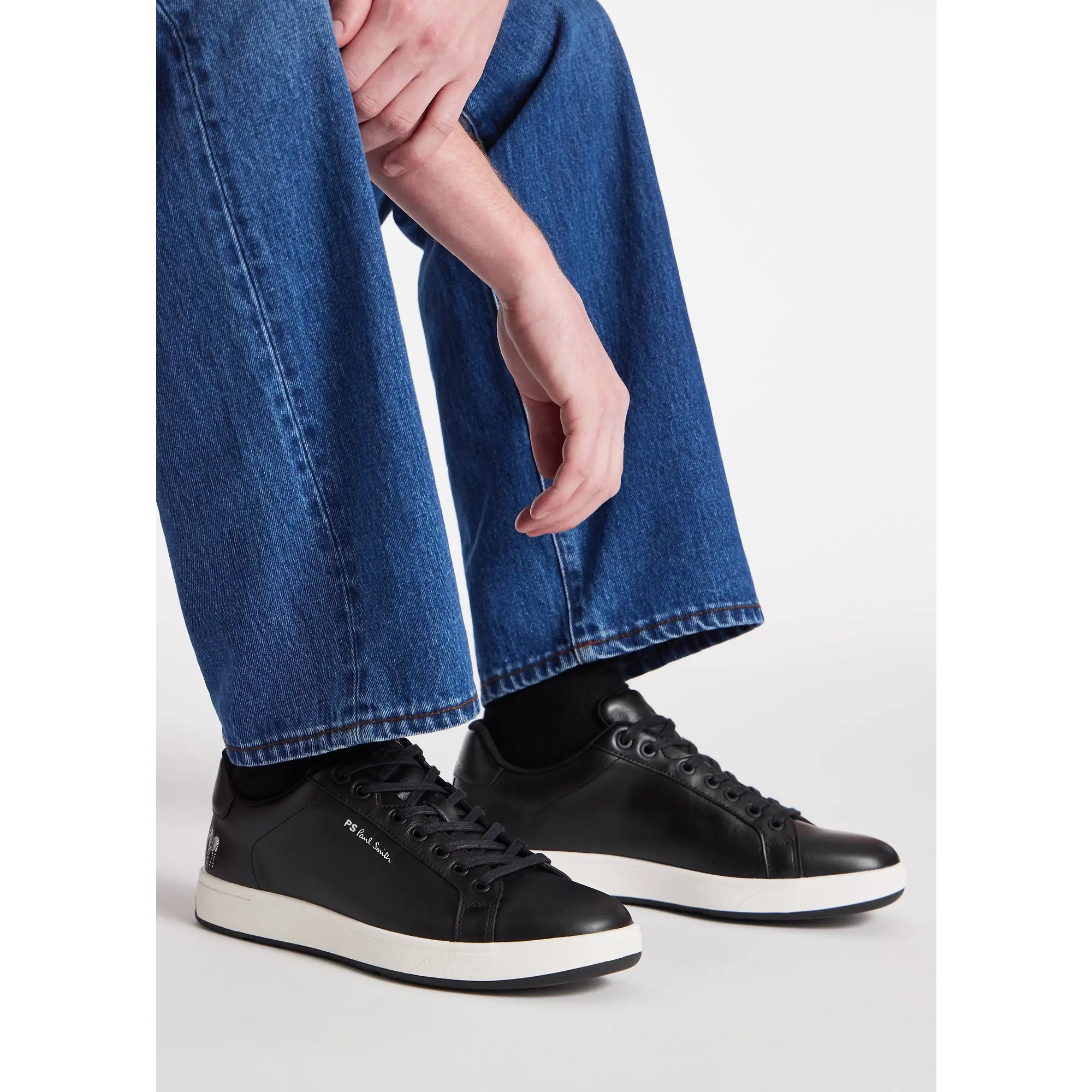 Product image 2 of 6 of Paul Smith Men's Albany Zebra Trainers - Black Leather