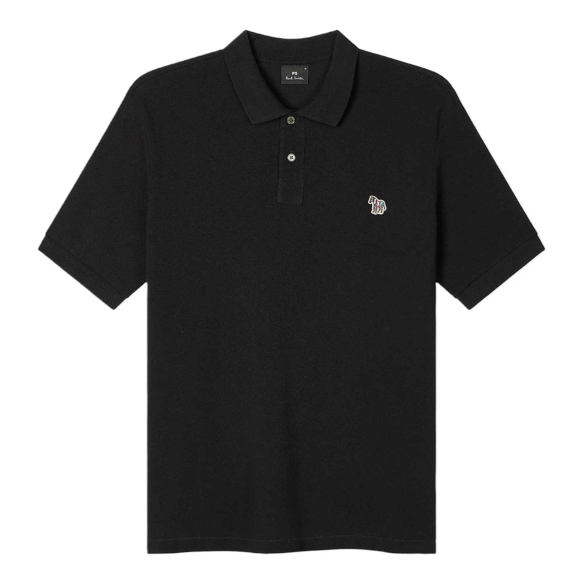 Product image 1 of 3 of Paul Smith Men's Cotton-Piqué Zebra Logo Polo Shirt - Black