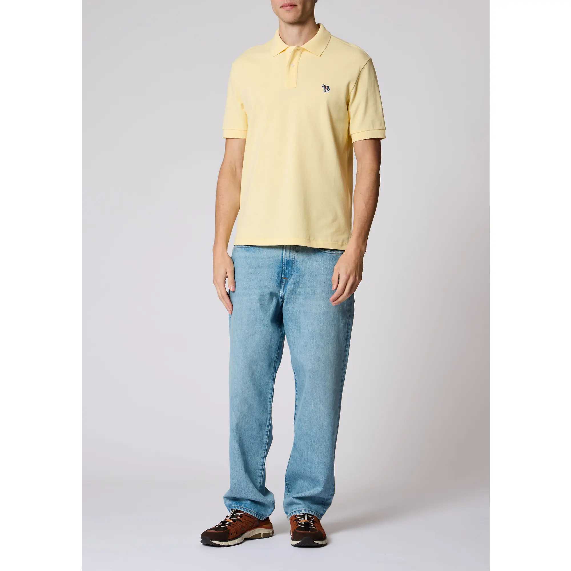 Product image 2 of 6 of Paul Smith Men's Organic Cotton Zebra Polo Shirt - Pale Yellow