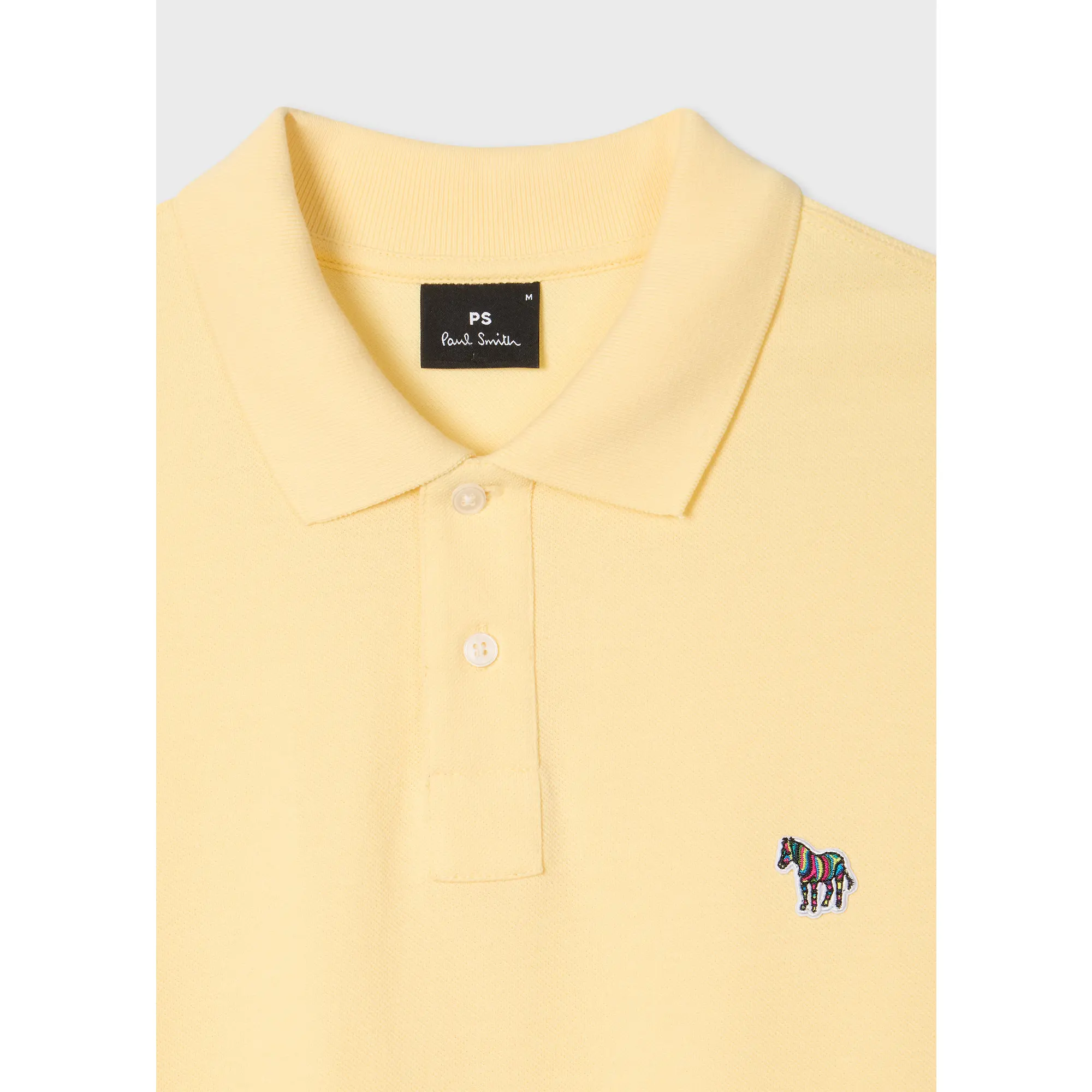 Product image 6 of 6 of Paul Smith Men's Organic Cotton Zebra Polo Shirt - Pale Yellow