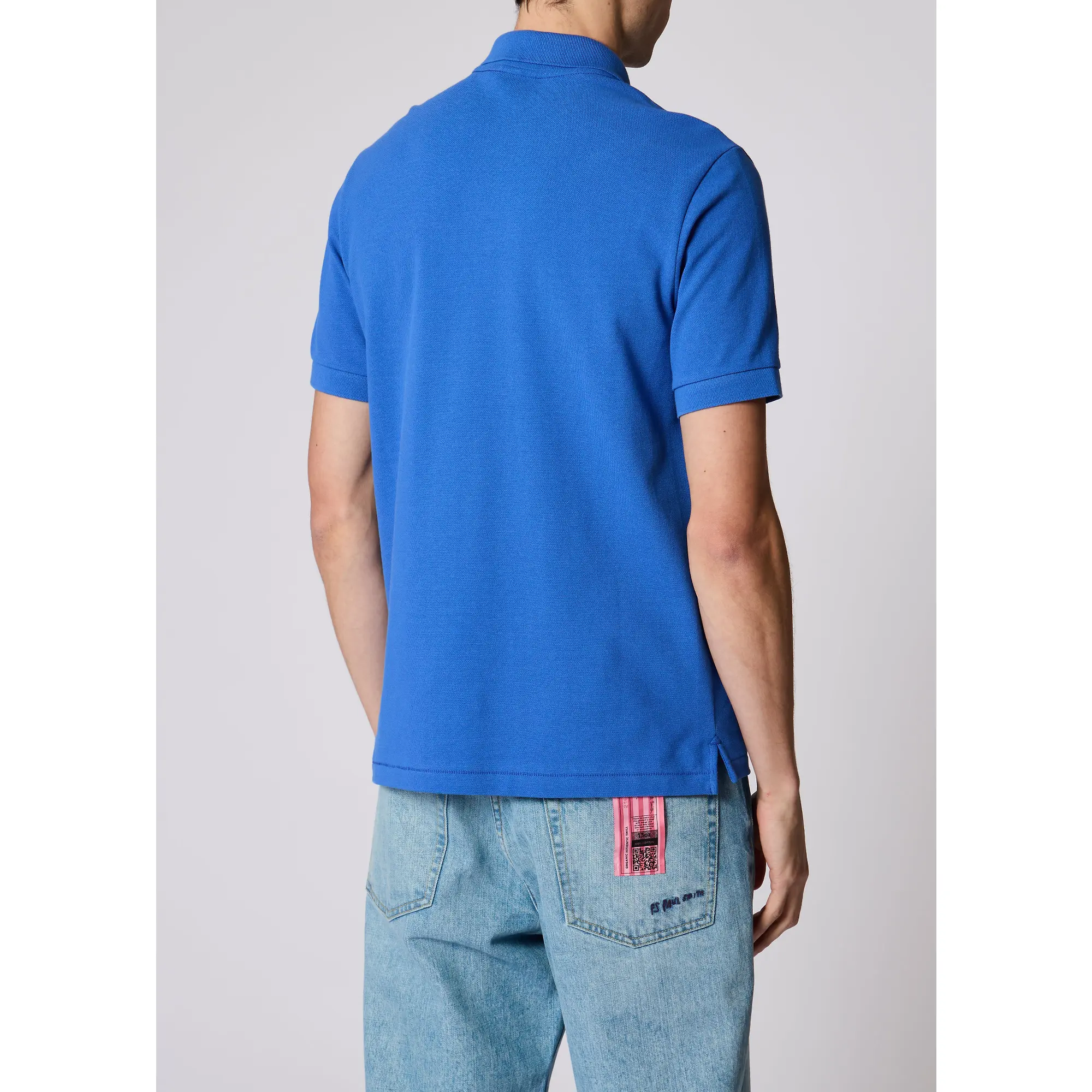 Product image 3 of 8 of Paul Smith Men's Organic Cotton Zebra Polo Shirt - Mid Blue