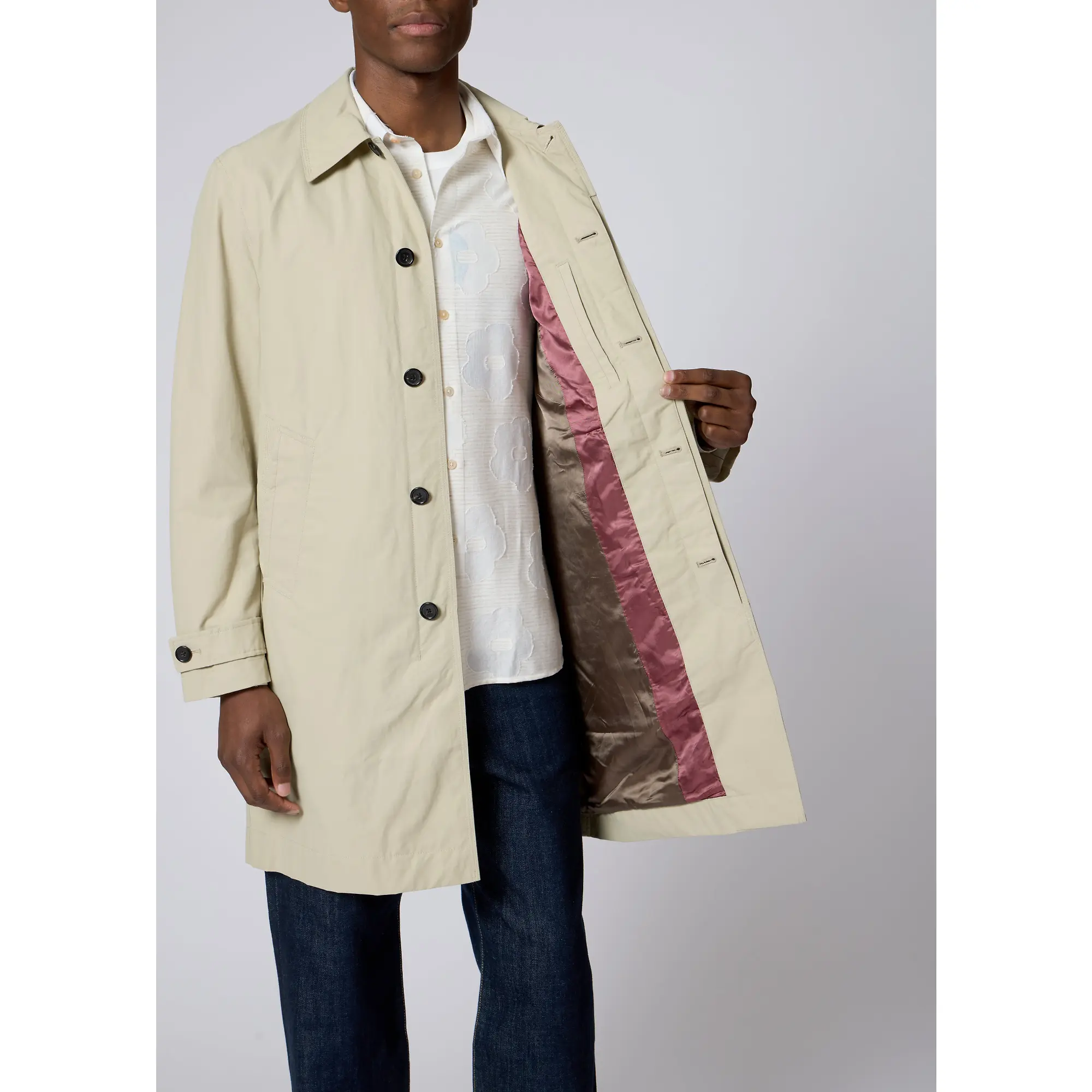 Product image 2 of 3 of Paul Smith Men's Showerproof Coat - Light Beige
