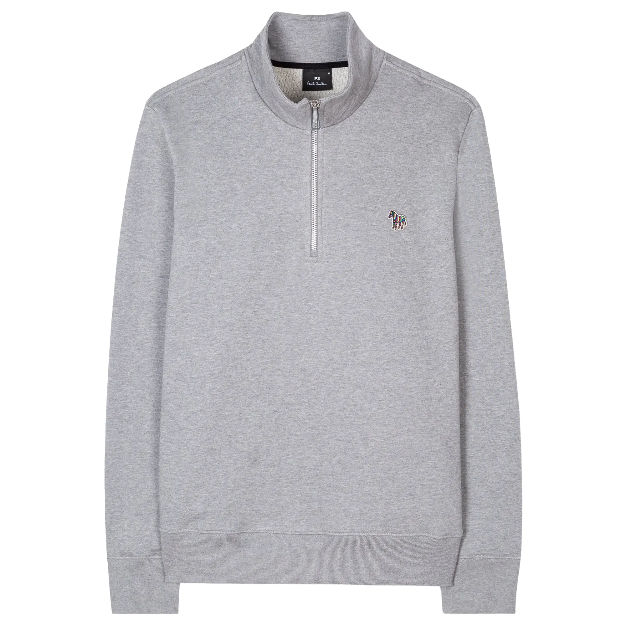 Product image 1 of 1 of Paul Smith Men's Zebra Half Zip Top - Grey Melange
