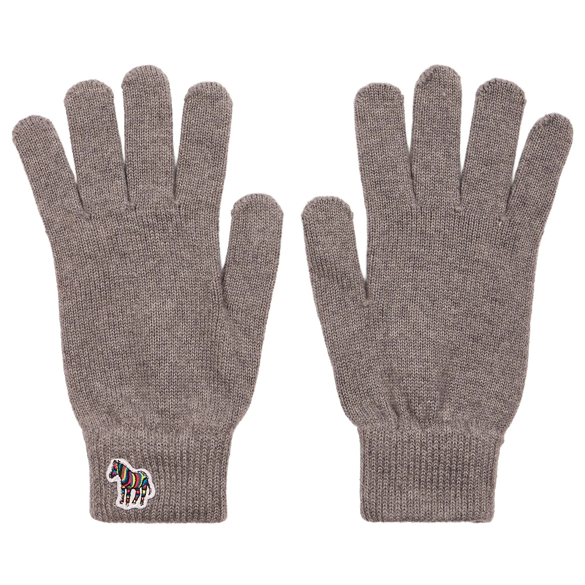 Product image 1 of 2 of Paul Smith Men's Zebra Logo Wool Gloves - Slate