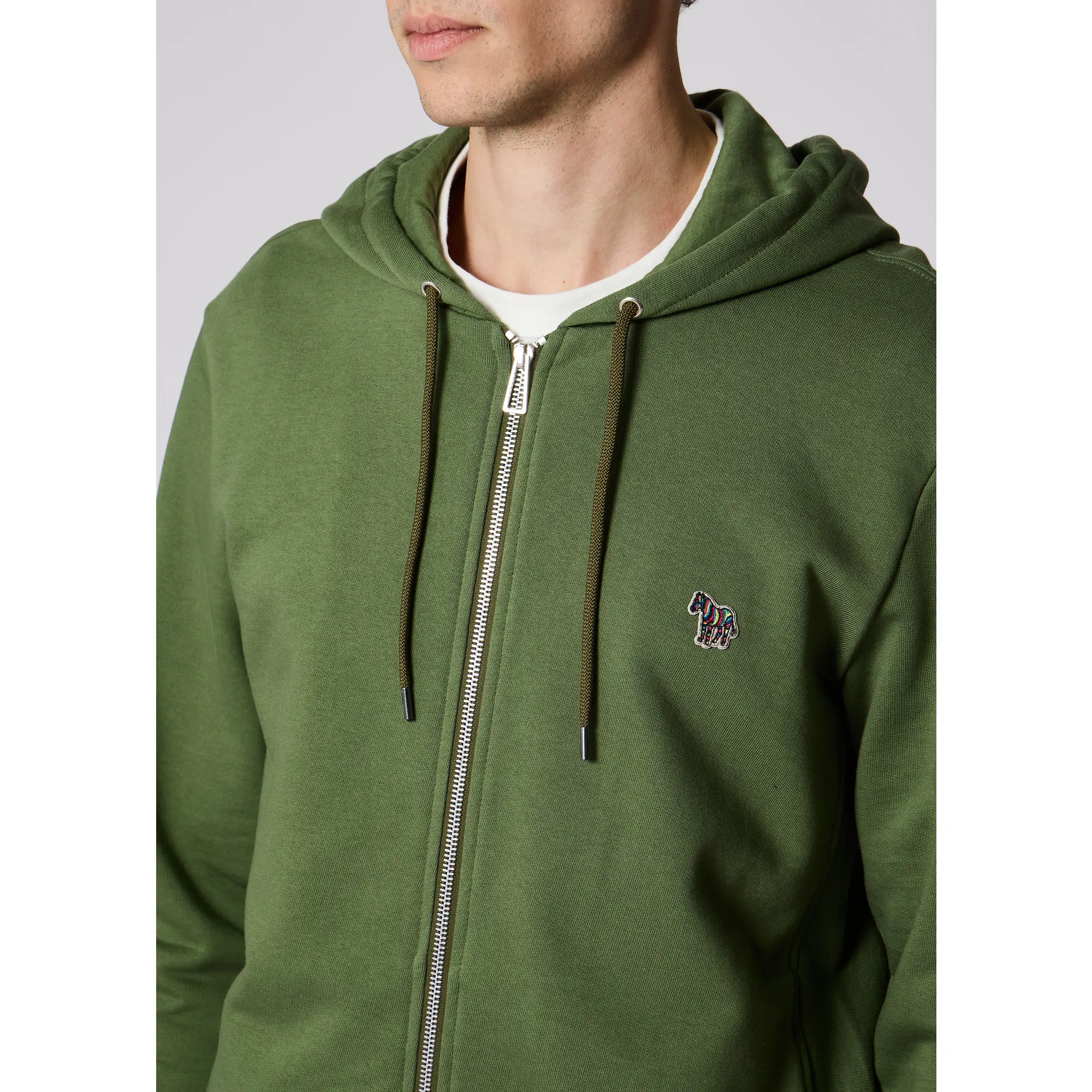 Product image 4 of 4 of Paul Smith Men's Zebra Reg Fit Zip Hoody - Green