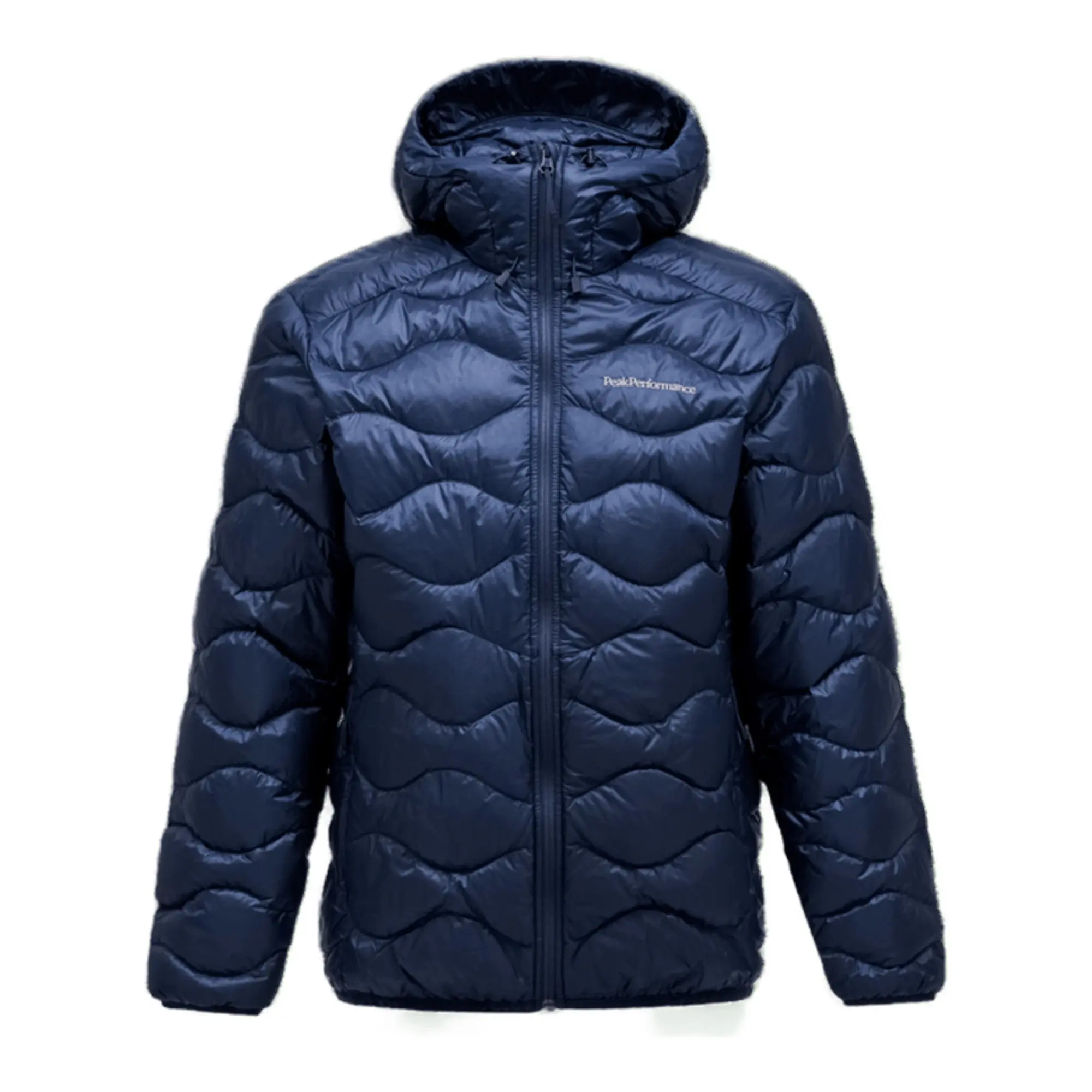 Product image 1 of 10 of Peak Performance Men's Helium Down Hooded Jacket - Blue Shadow